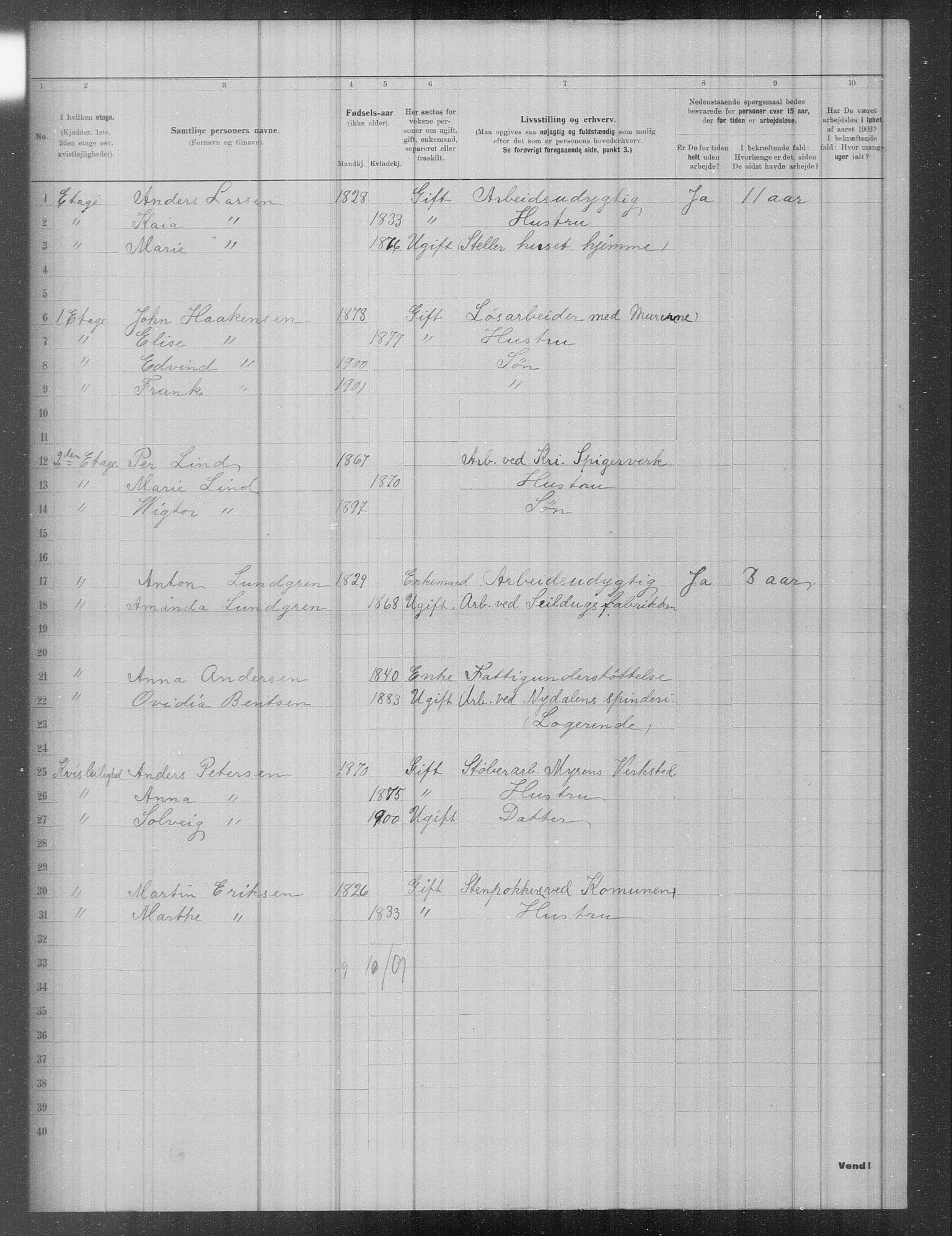 OBA, Municipal Census 1902 for Kristiania, 1902, p. 820