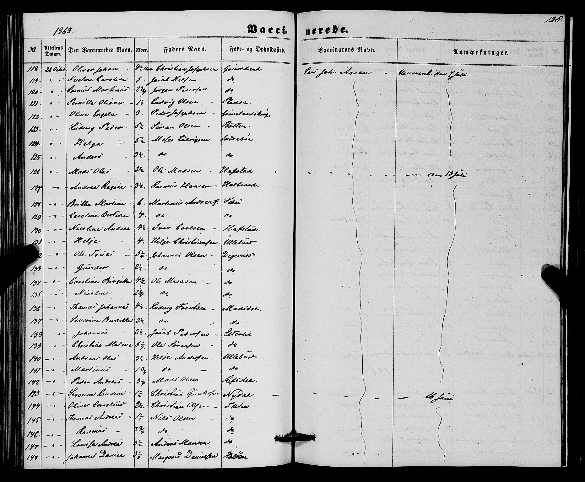 Førde sokneprestembete, SAB/A-79901/H/Haa/Haaa/L0010: Parish register (official) no. A 10, 1861-1876, p. 138