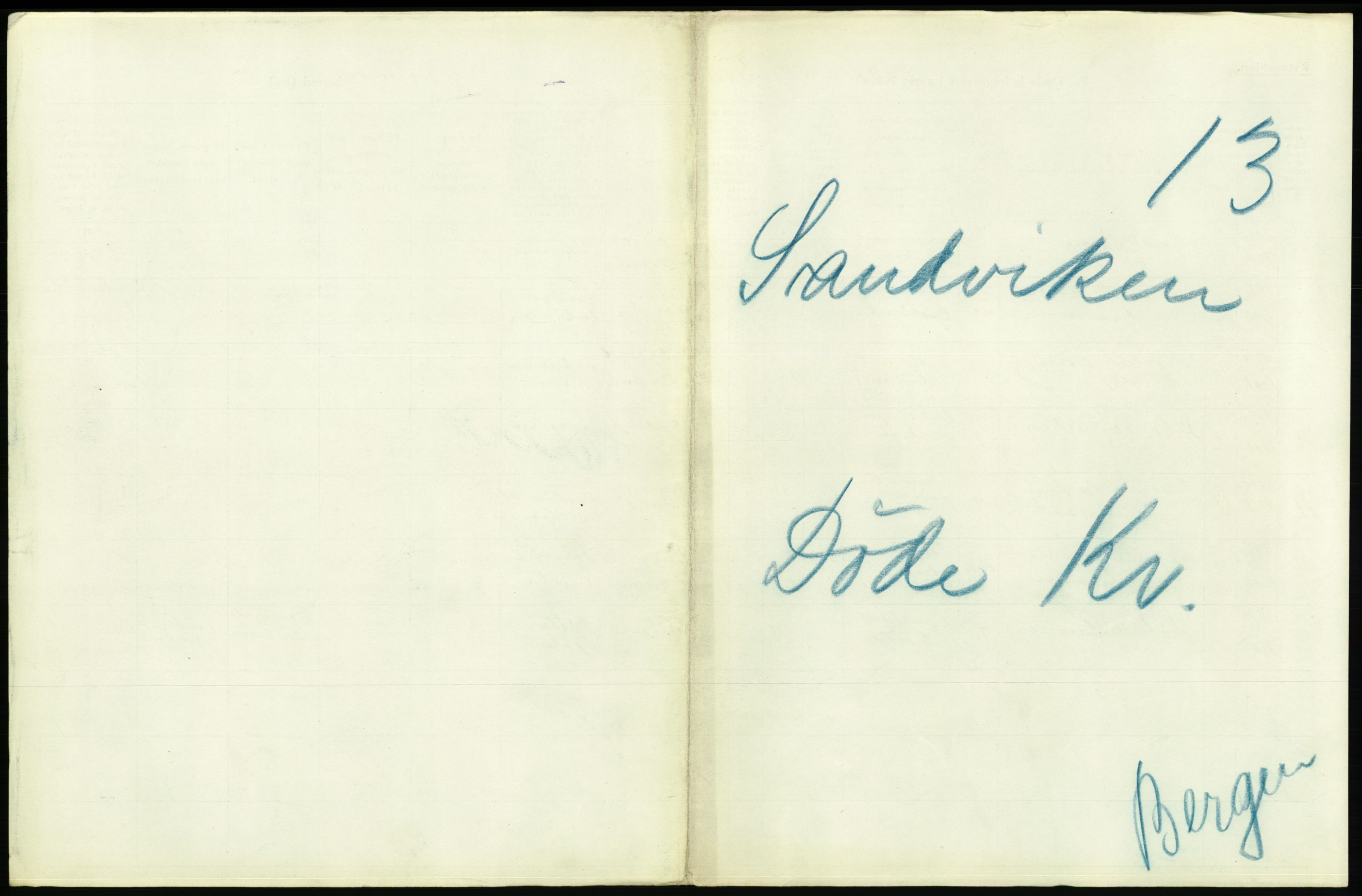 Statistisk sentralbyrå, Sosiodemografiske emner, Befolkning, AV/RA-S-2228/D/Df/Dfb/Dfbj/L0042: Bergen: Gifte, døde, dødfødte., 1920, p. 477