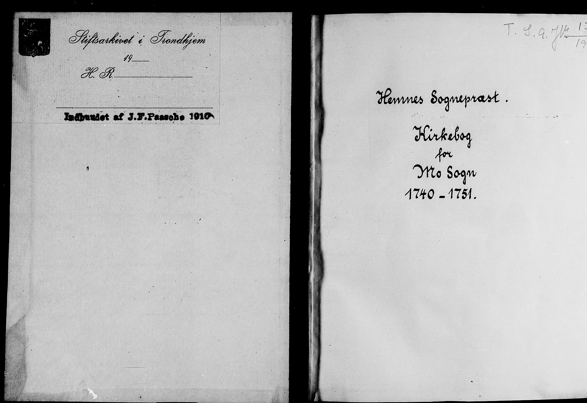 Ministerialprotokoller, klokkerbøker og fødselsregistre - Nordland, AV/SAT-A-1459/827/L0389: Parish register (official) no. 827A01, 1740-1751