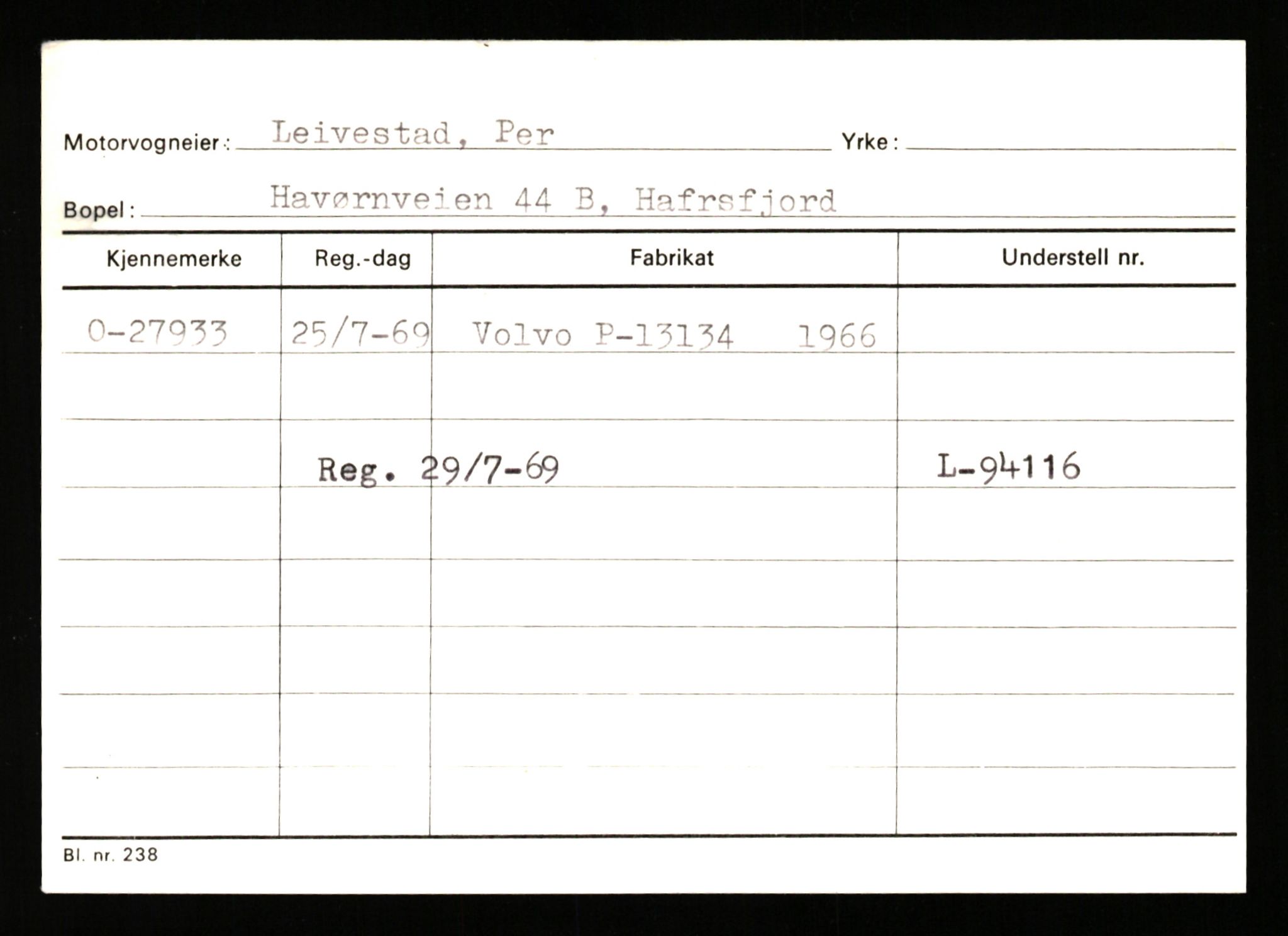 Stavanger trafikkstasjon, AV/SAST-A-101942/0/G/L0005: Registreringsnummer: 23000 - 34245, 1930-1971, p. 1571