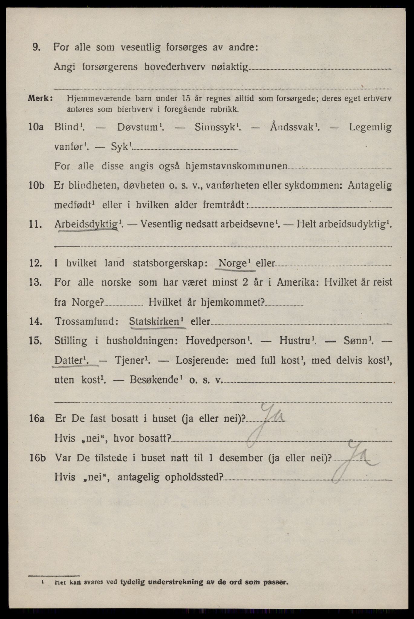 SAST, 1920 census for Hjelmeland, 1920, p. 3112