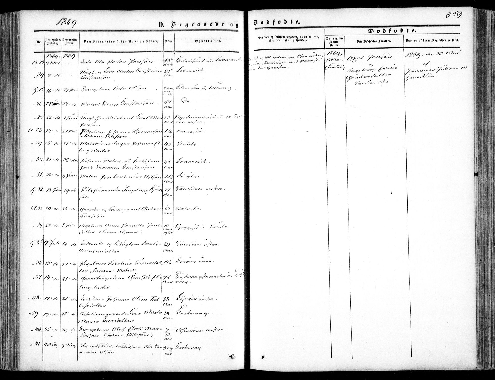 Dypvåg sokneprestkontor, SAK/1111-0007/F/Fa/Faa/L0006: Parish register (official) no. A 6, 1855-1872, p. 359