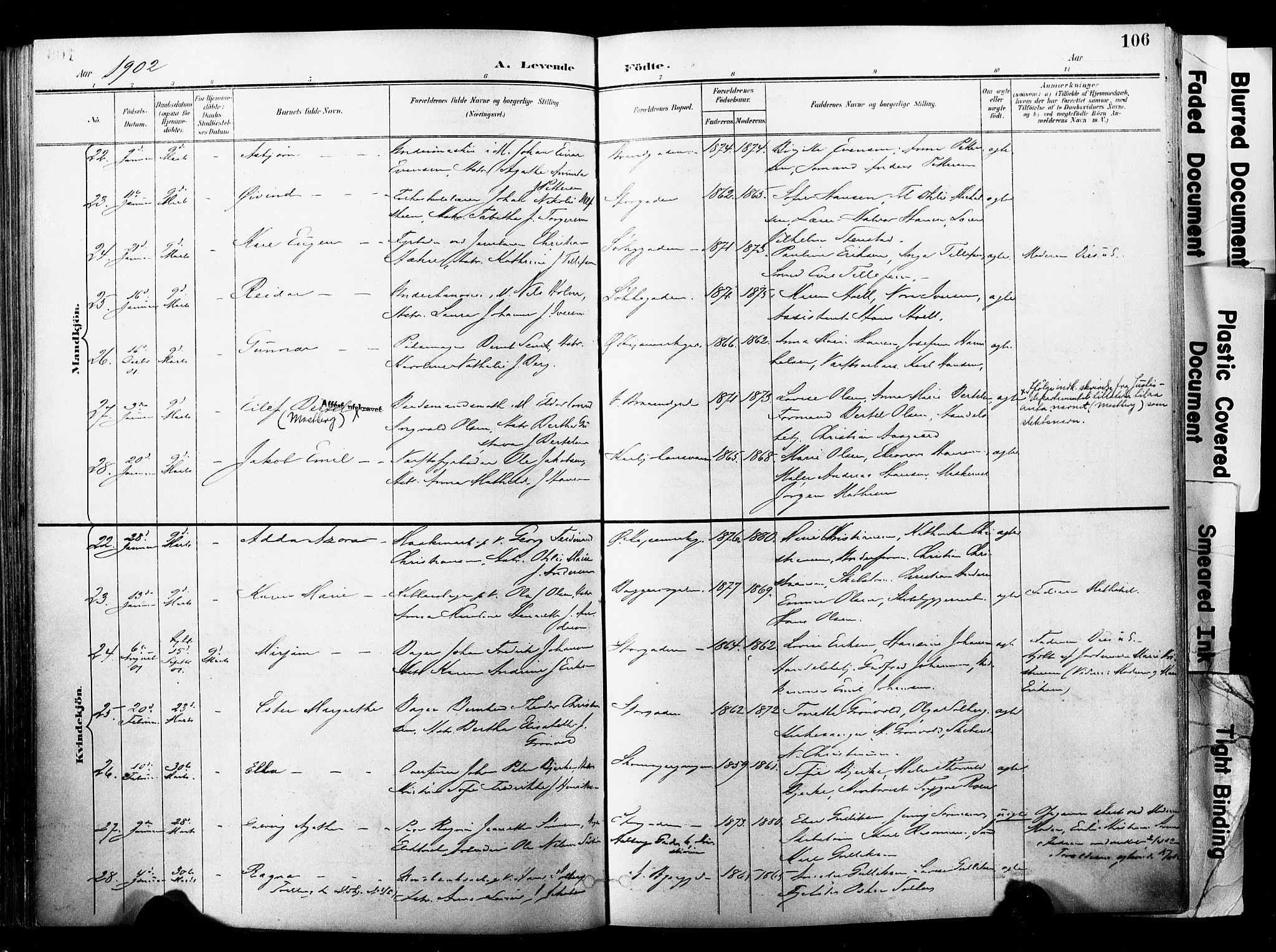 Horten kirkebøker, SAKO/A-348/F/Fa/L0005: Parish register (official) no. 5, 1896-1904, p. 106