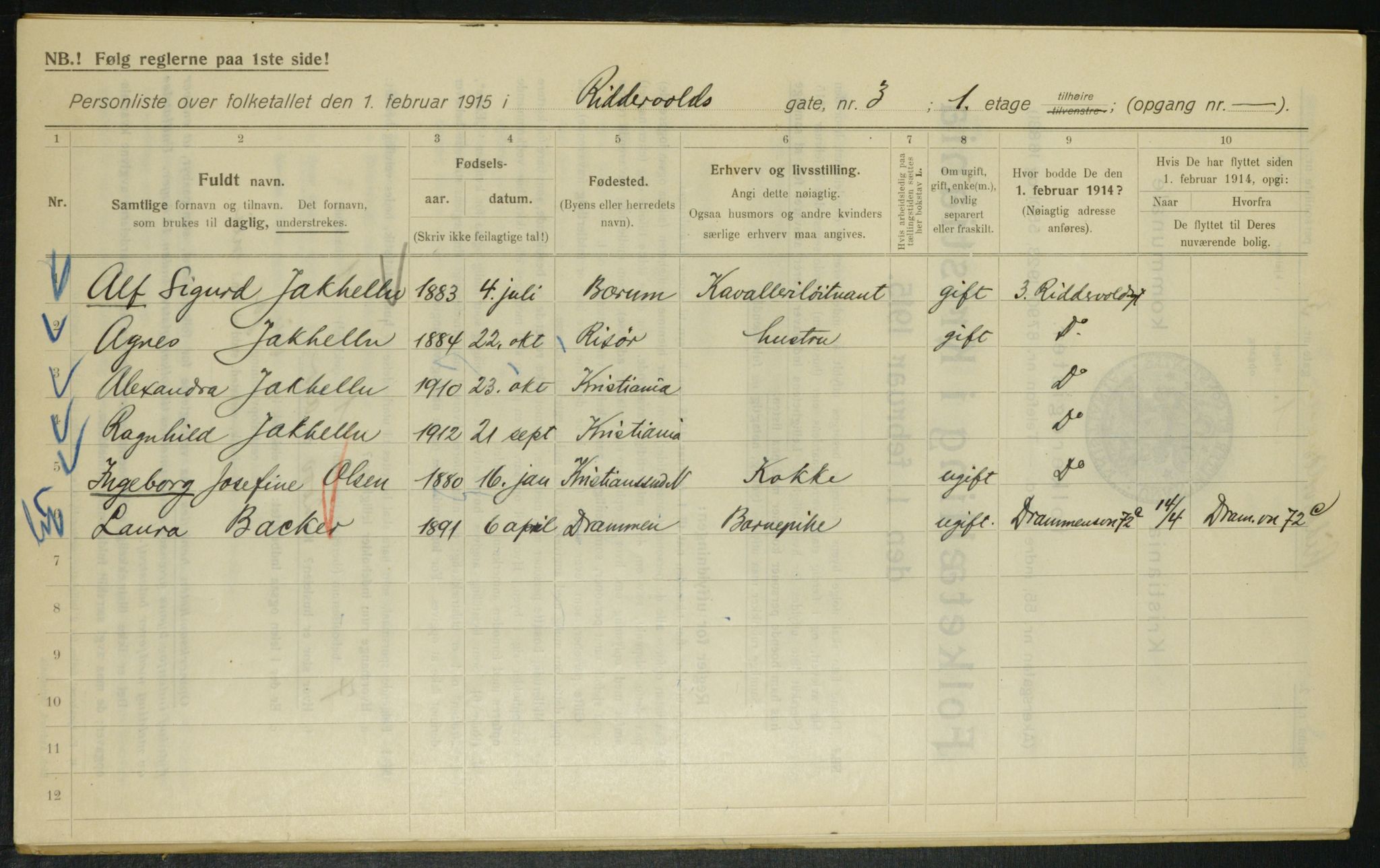 OBA, Municipal Census 1915 for Kristiania, 1915, p. 82759