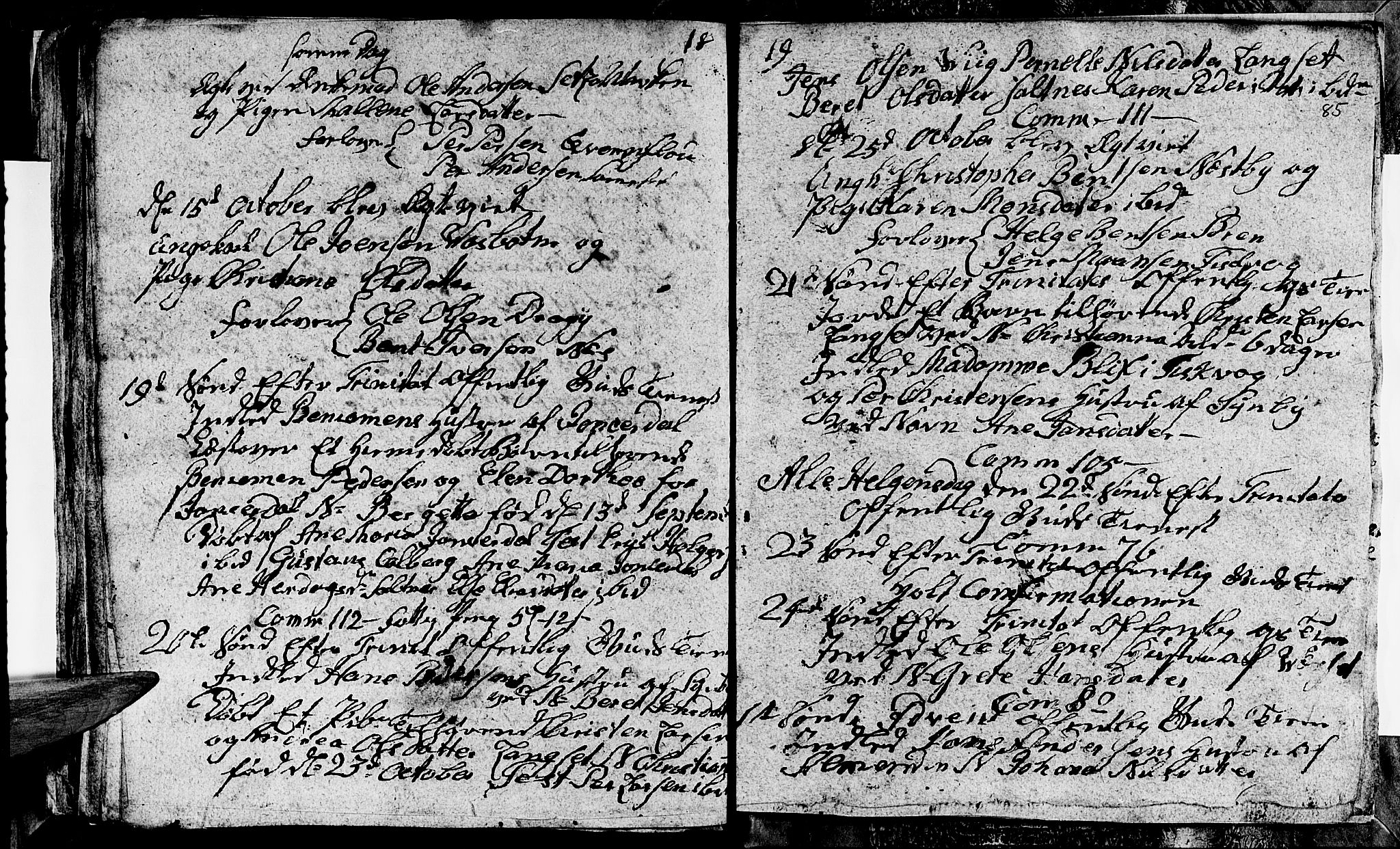 Ministerialprotokoller, klokkerbøker og fødselsregistre - Nordland, SAT/A-1459/847/L0675: Parish register (copy) no. 847C03, 1808-1820, p. 85b