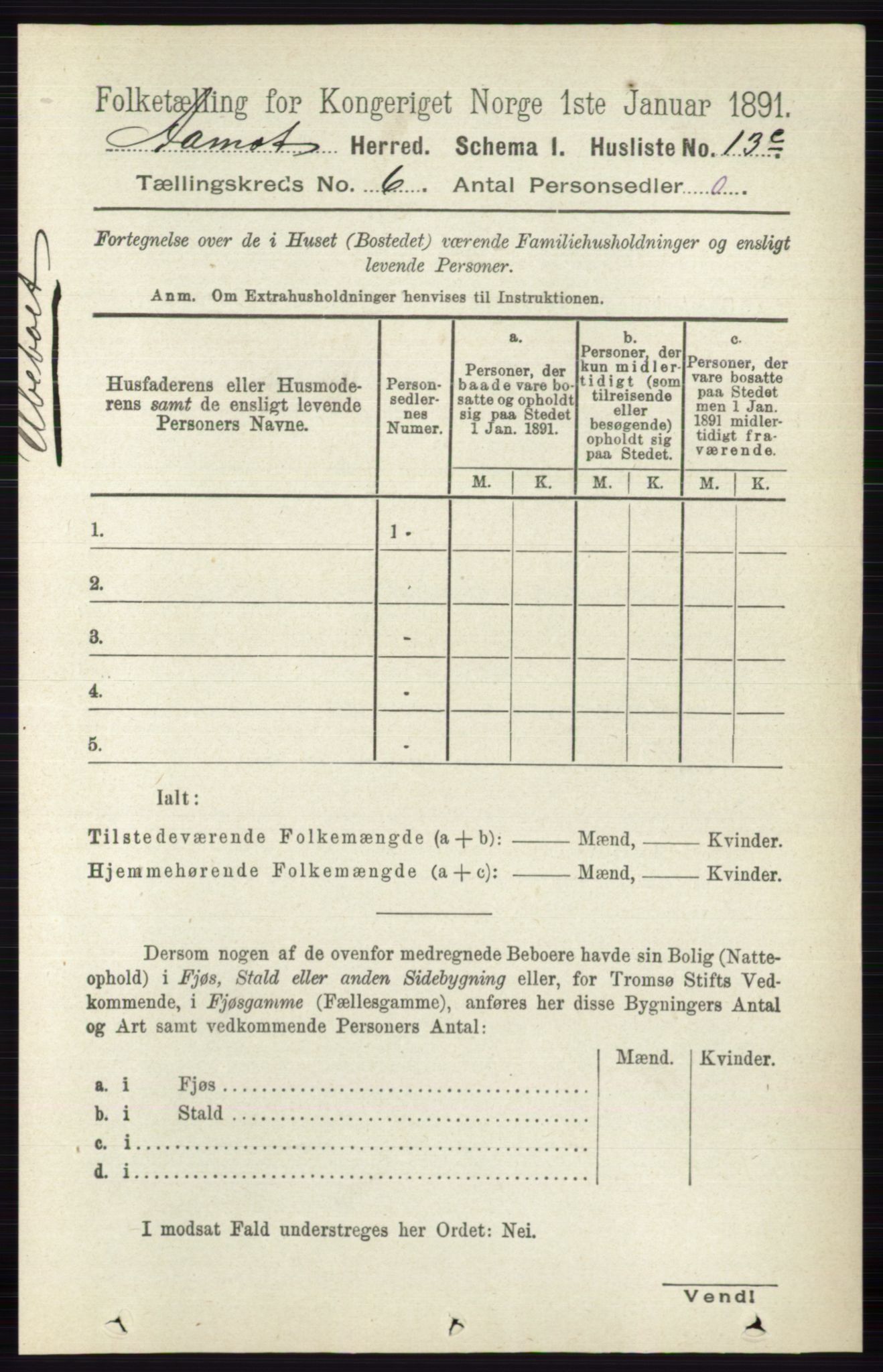 RA, 1891 census for 0429 Åmot, 1891, p. 2752