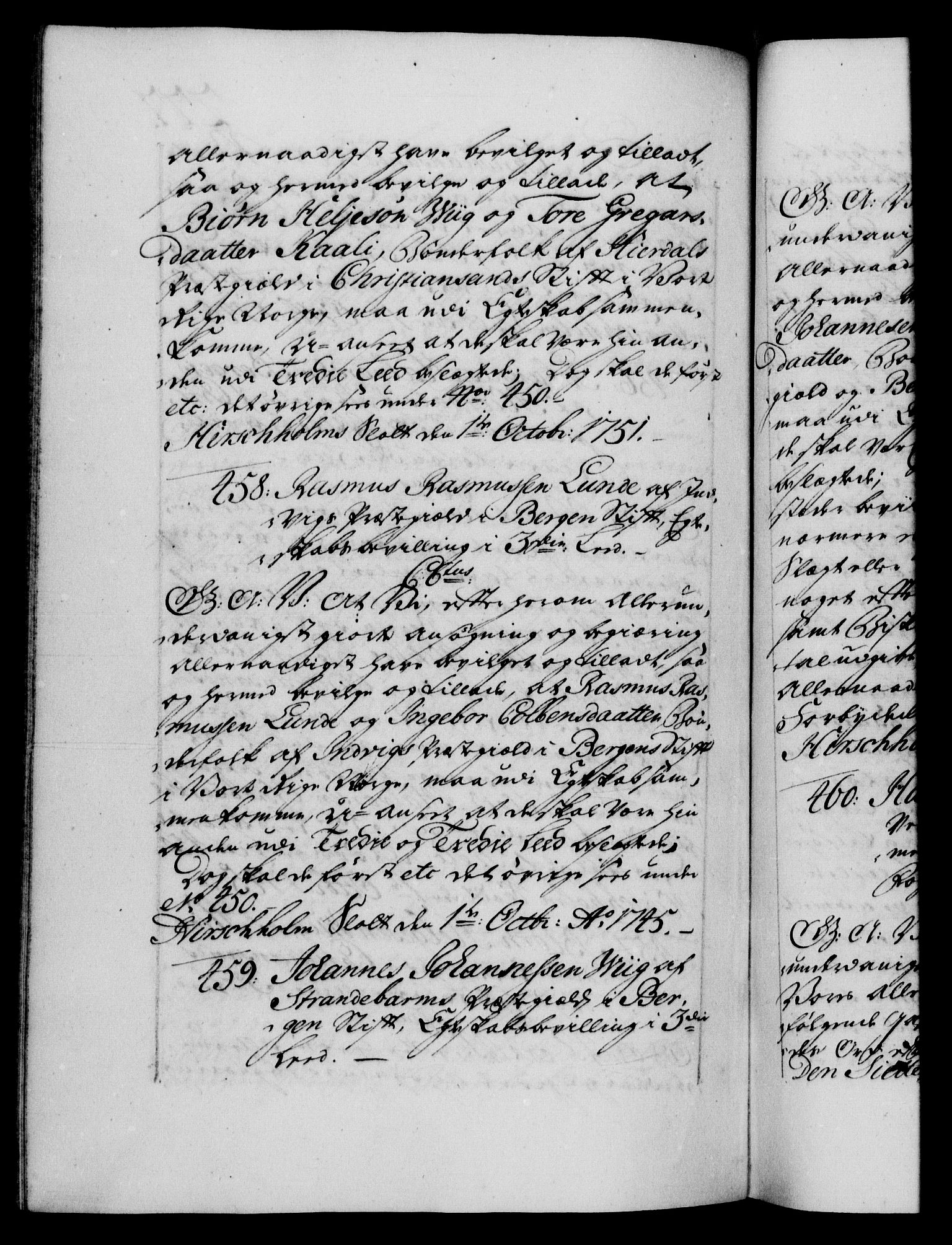 Danske Kanselli 1572-1799, AV/RA-EA-3023/F/Fc/Fca/Fcaa/L0034: Norske registre, 1745-1746, p. 277b