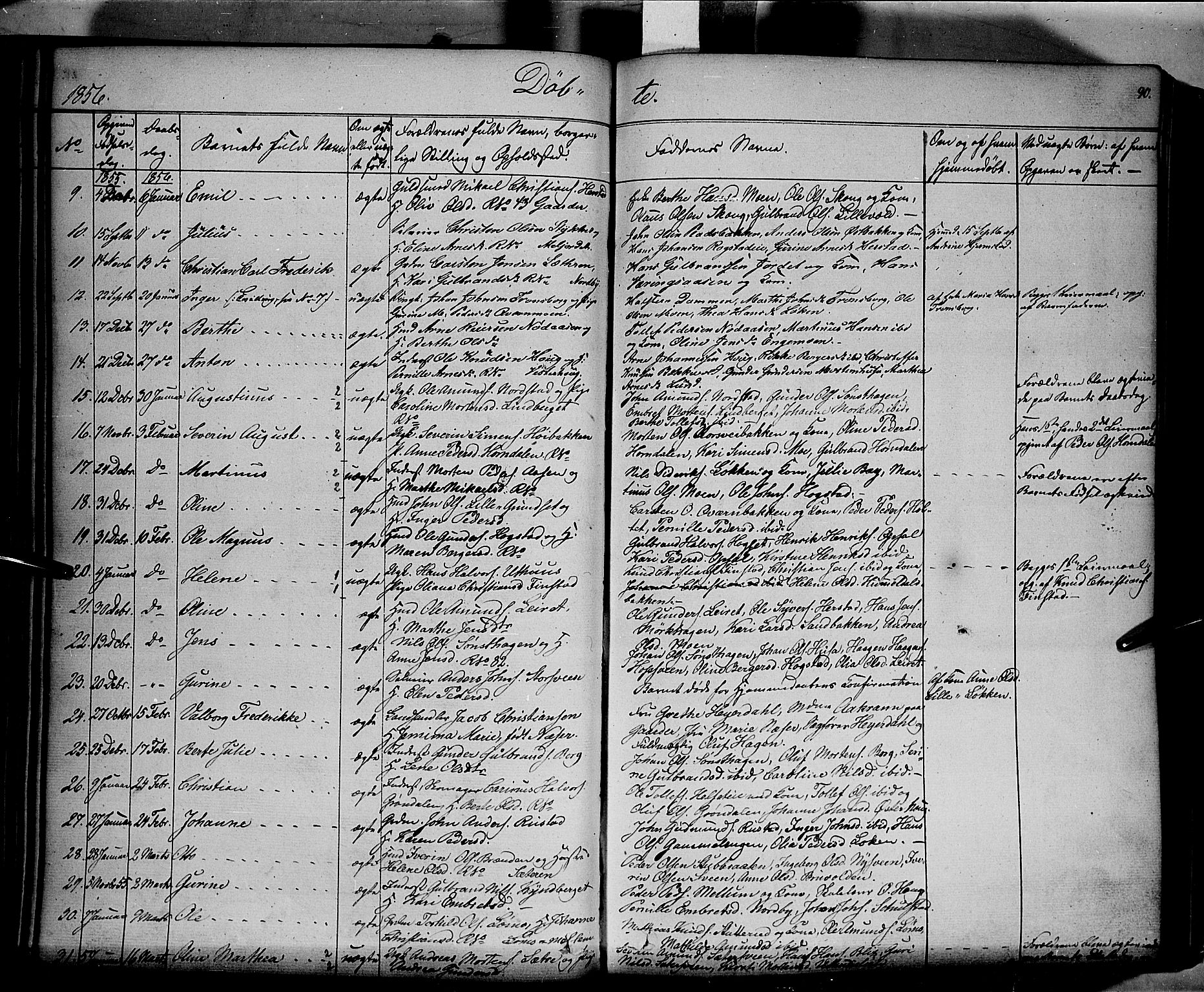 Elverum prestekontor, SAH/PREST-044/H/Ha/Haa/L0009: Parish register (official) no. 9, 1843-1856, p. 90