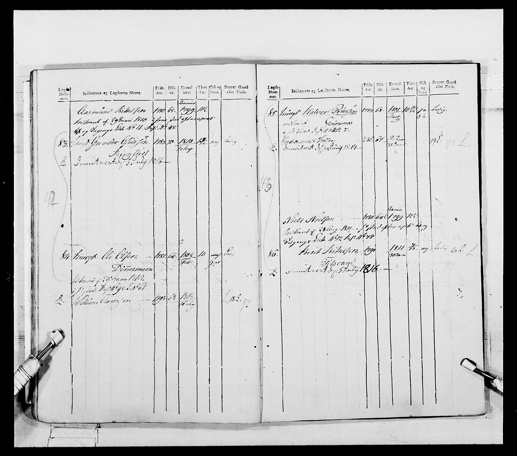 Generalitets- og kommissariatskollegiet, Det kongelige norske kommissariatskollegium, AV/RA-EA-5420/E/Eh/L0112: Vesterlenske nasjonale infanteriregiment, 1812, p. 597