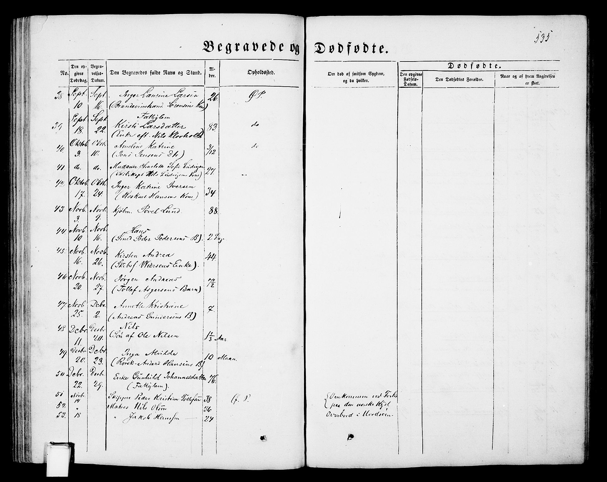 Porsgrunn kirkebøker , AV/SAKO-A-104/G/Gb/L0004: Parish register (copy) no. II 4, 1853-1882, p. 535