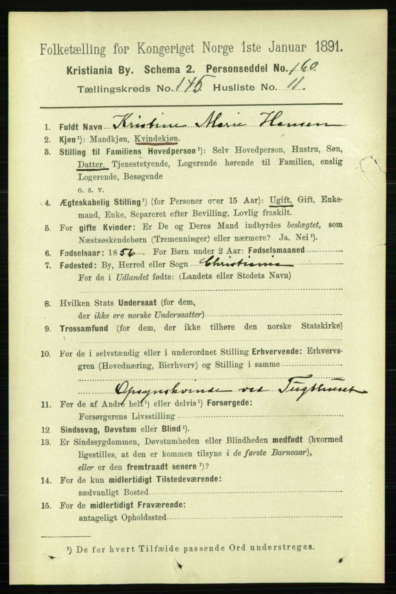 RA, 1891 census for 0301 Kristiania, 1891, p. 79825