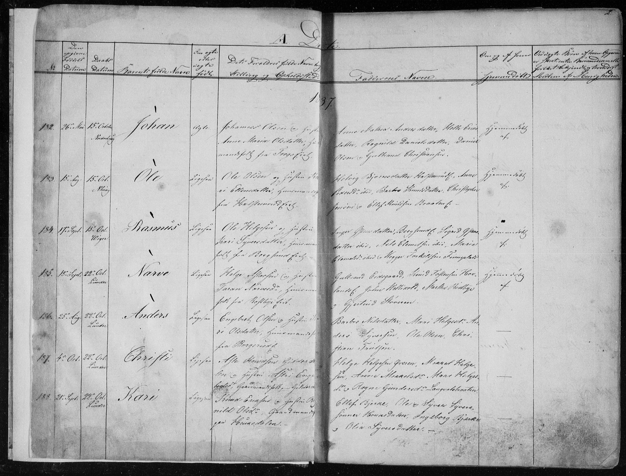 Norderhov kirkebøker, SAKO/A-237/F/Fa/L0010: Parish register (official) no. 10, 1837-1847, p. 2