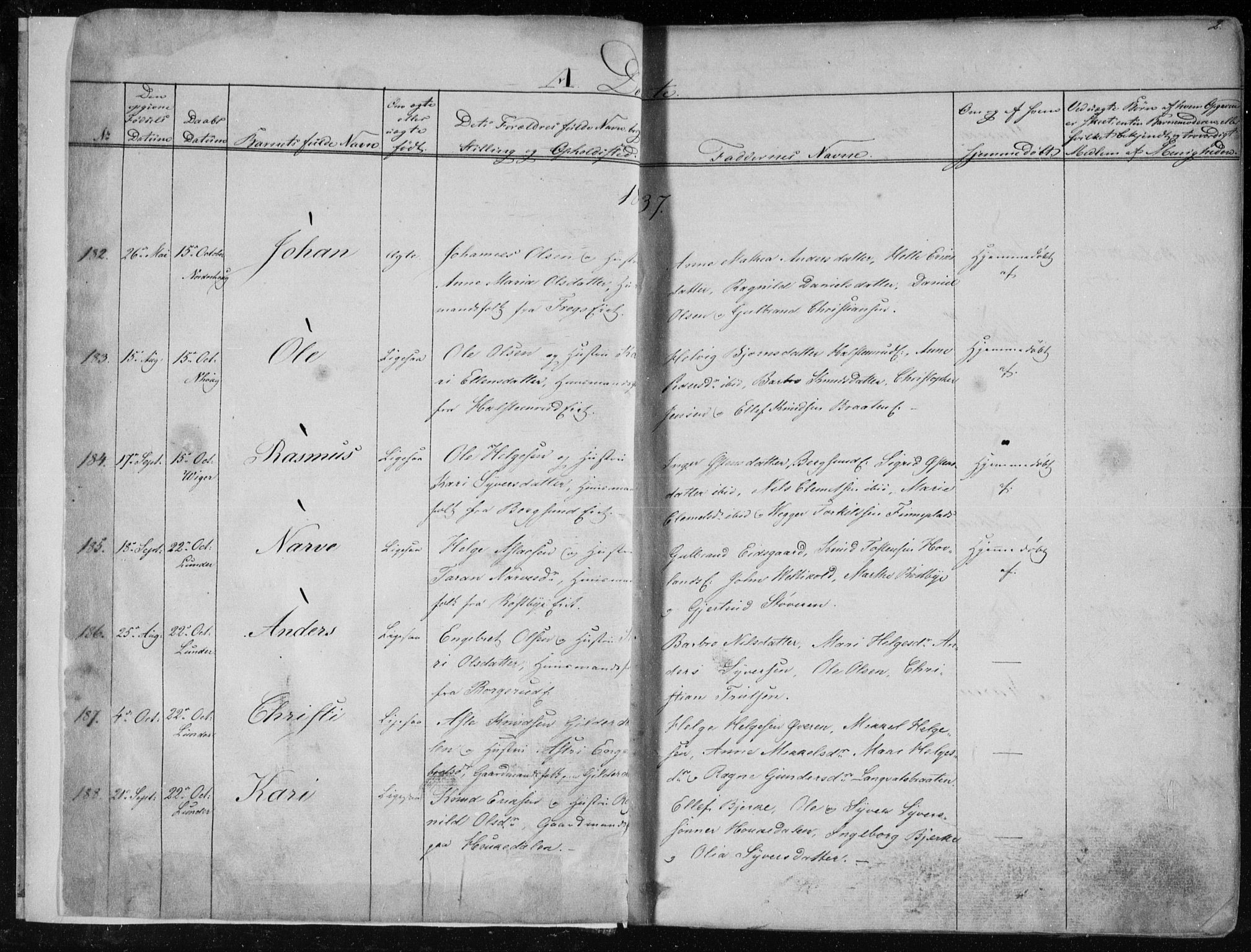 Norderhov kirkebøker, AV/SAKO-A-237/F/Fa/L0010: Parish register (official) no. 10, 1837-1847, p. 2