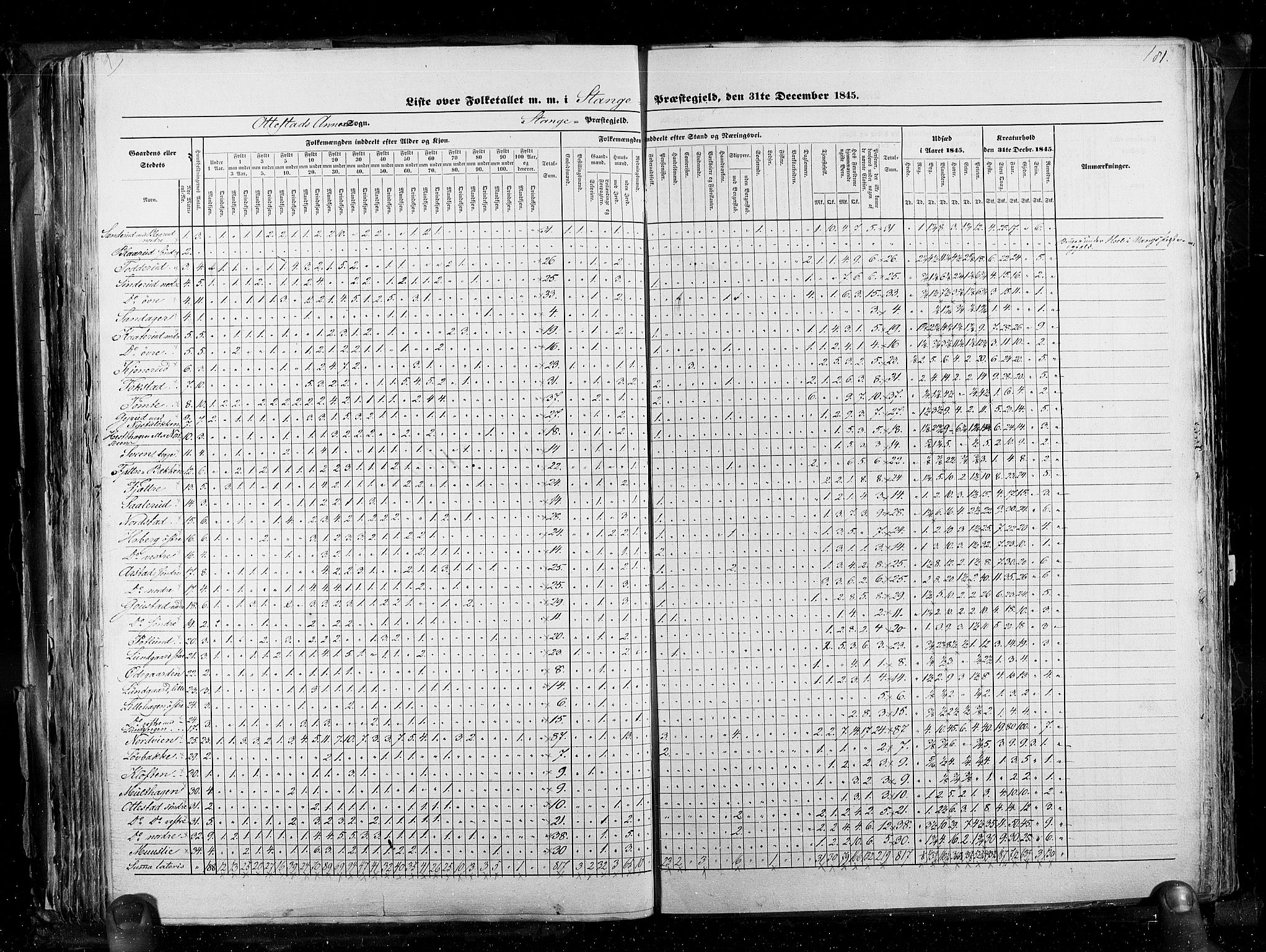 RA, Census 1845, vol. 3: Hedemarken amt og Kristians amt, 1845, p. 181