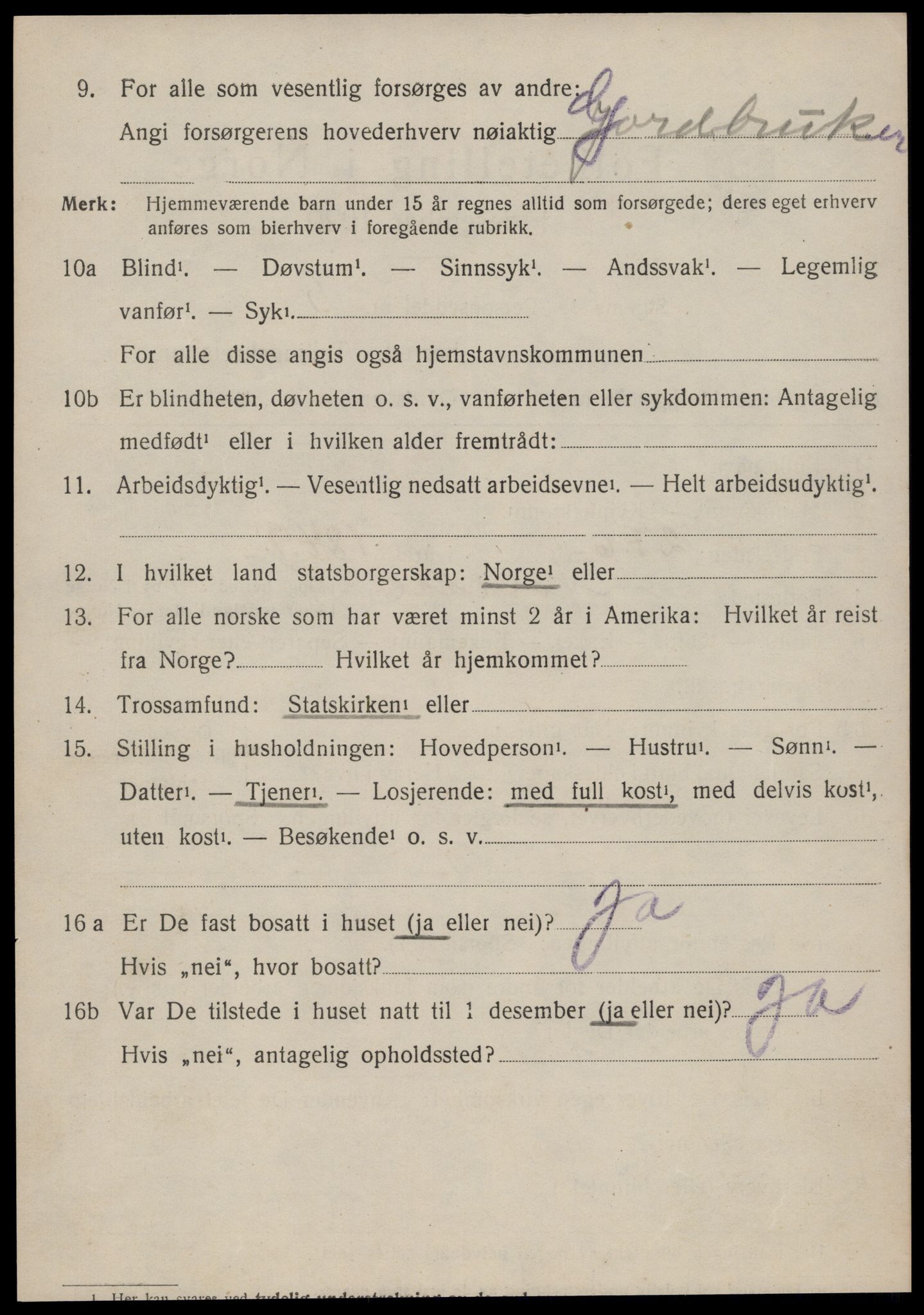 SAT, 1920 census for Norddal, 1920, p. 2978