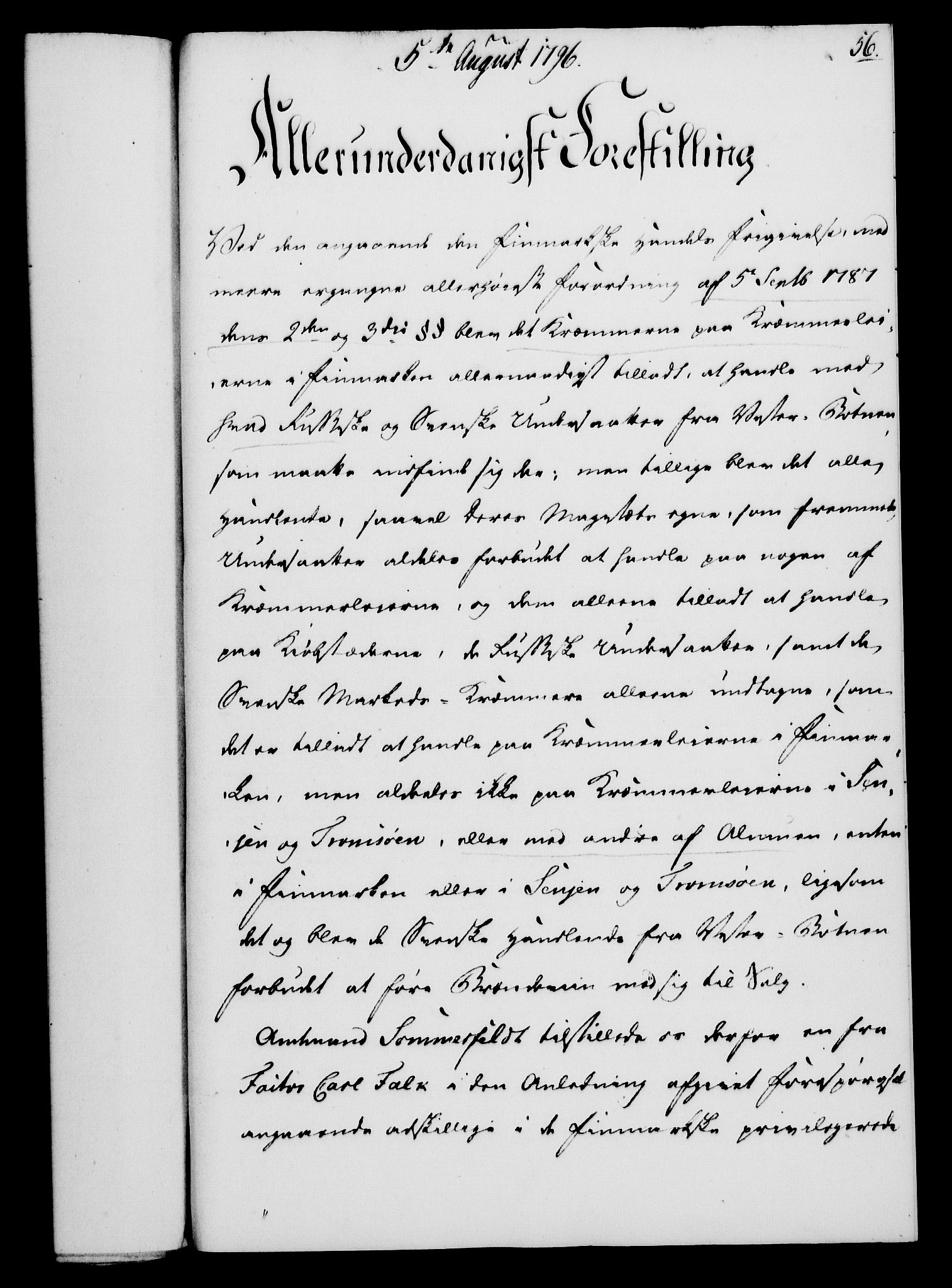 Rentekammeret, Kammerkanselliet, RA/EA-3111/G/Gf/Gfa/L0078: Norsk relasjons- og resolusjonsprotokoll (merket RK 52.78), 1796, p. 292