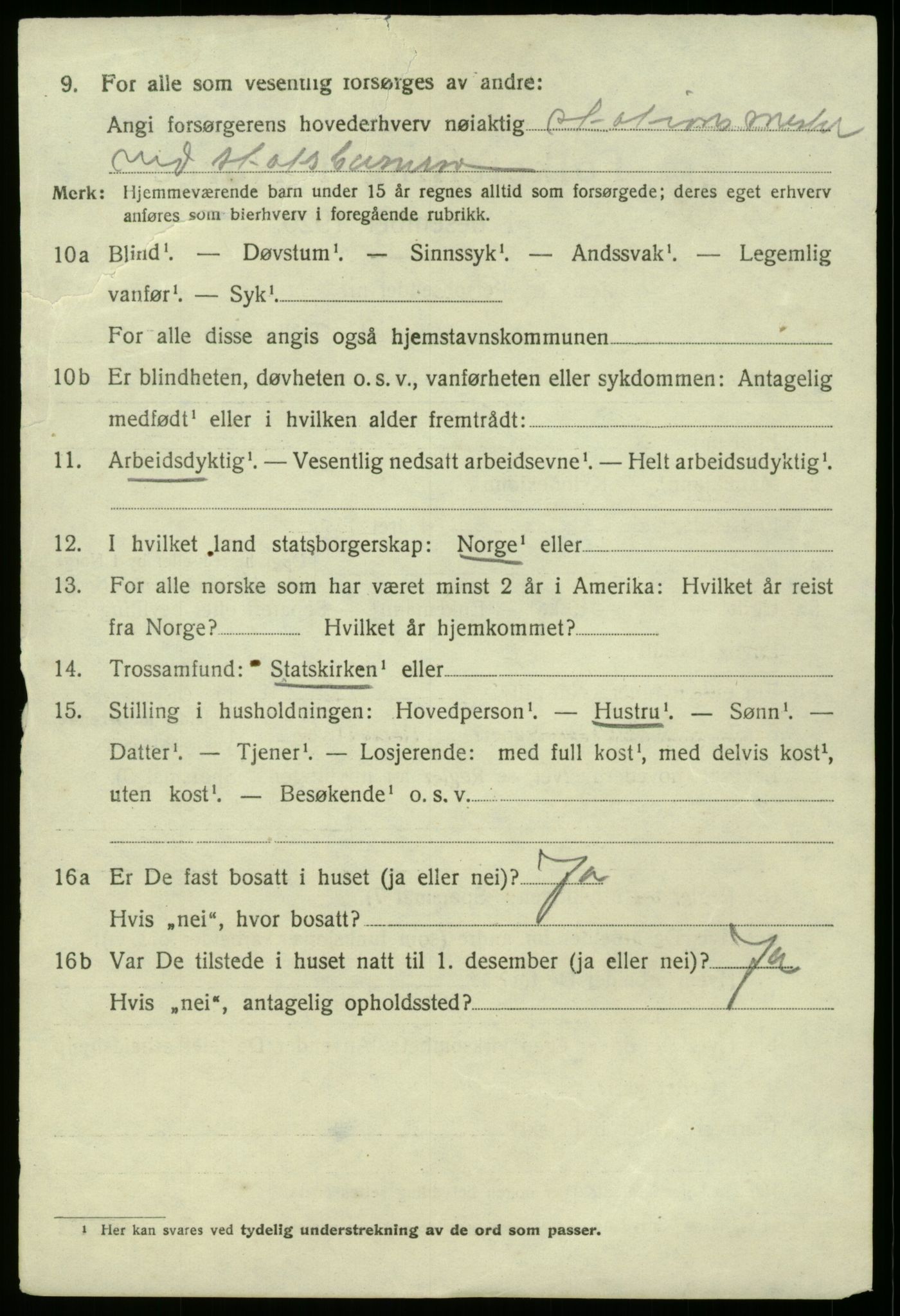 SAB, 1920 census for Fana, 1920, p. 16592