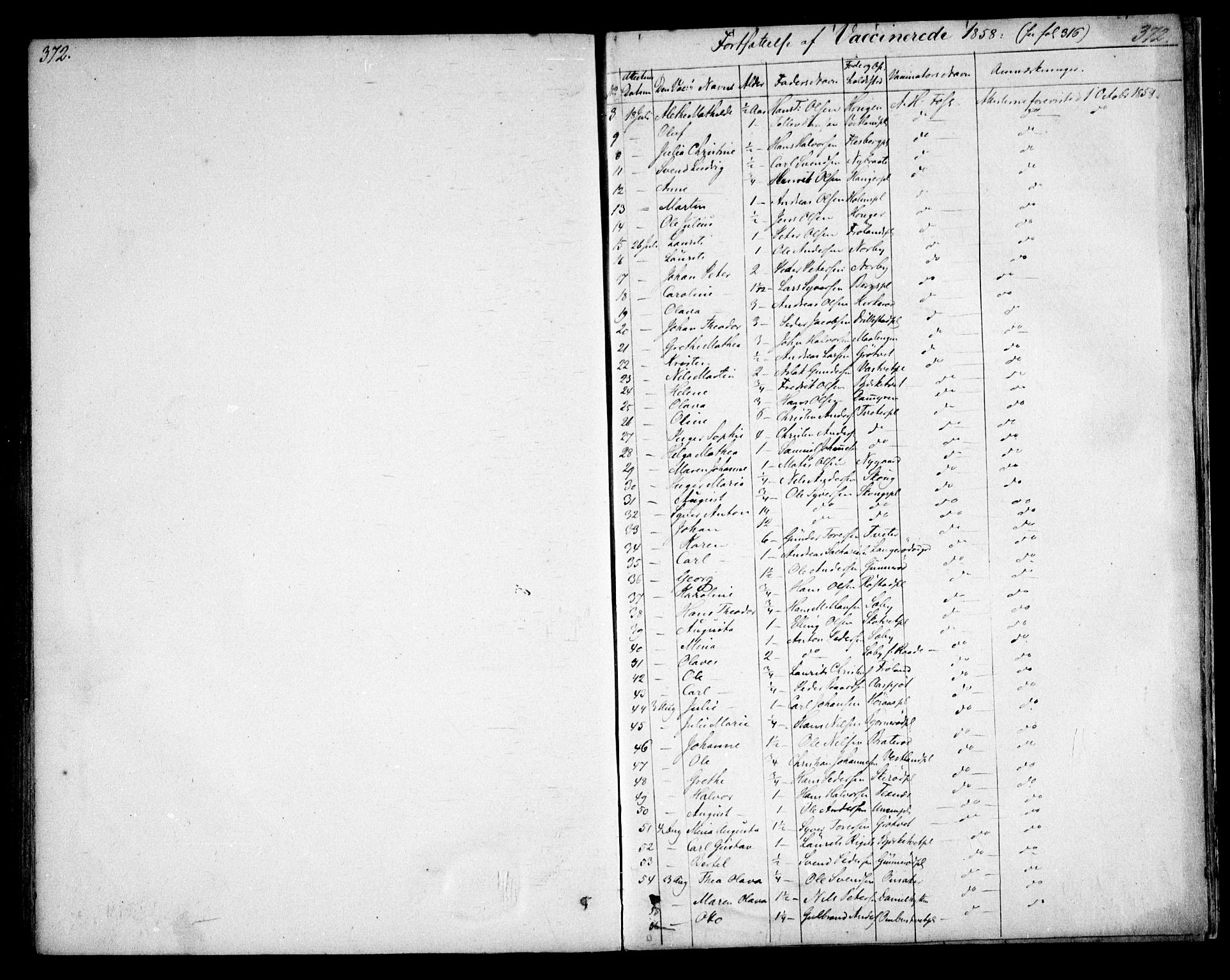 Våler prestekontor Kirkebøker, AV/SAO-A-11083/F/Fa/L0006: Parish register (official) no. I 6, 1840-1861, p. 372