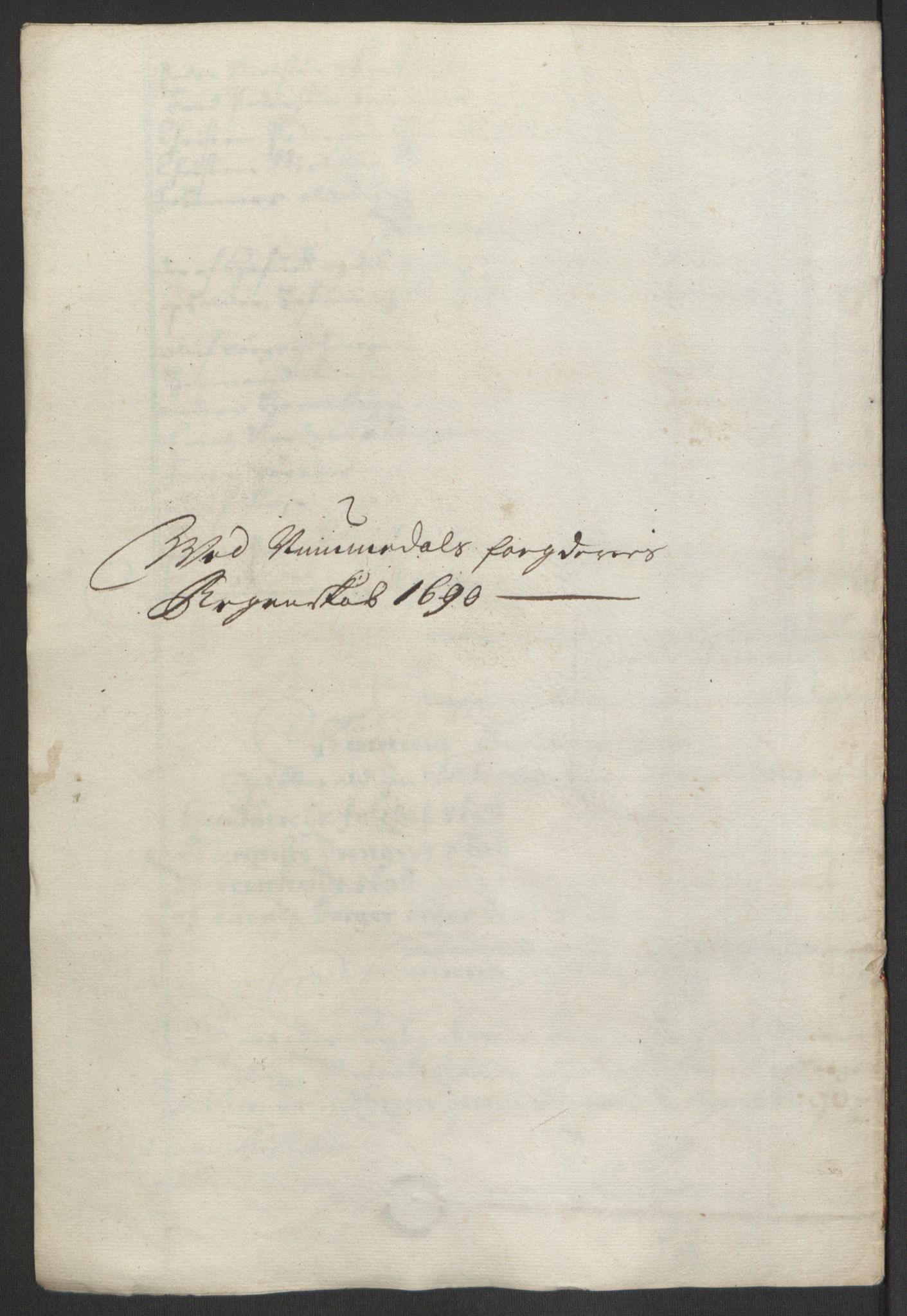 Rentekammeret inntil 1814, Reviderte regnskaper, Fogderegnskap, RA/EA-4092/R64/L4423: Fogderegnskap Namdal, 1690-1691, p. 27