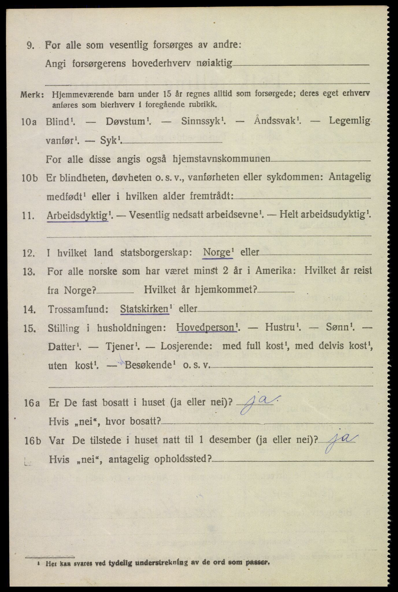 SAH, 1920 census for Vestre Toten, 1920, p. 4675