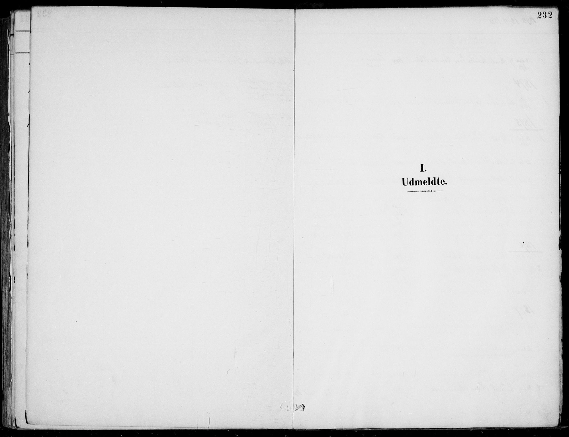 Vik sokneprestembete, SAB/A-81501: Parish register (official) no. B  2, 1891-1907, p. 232
