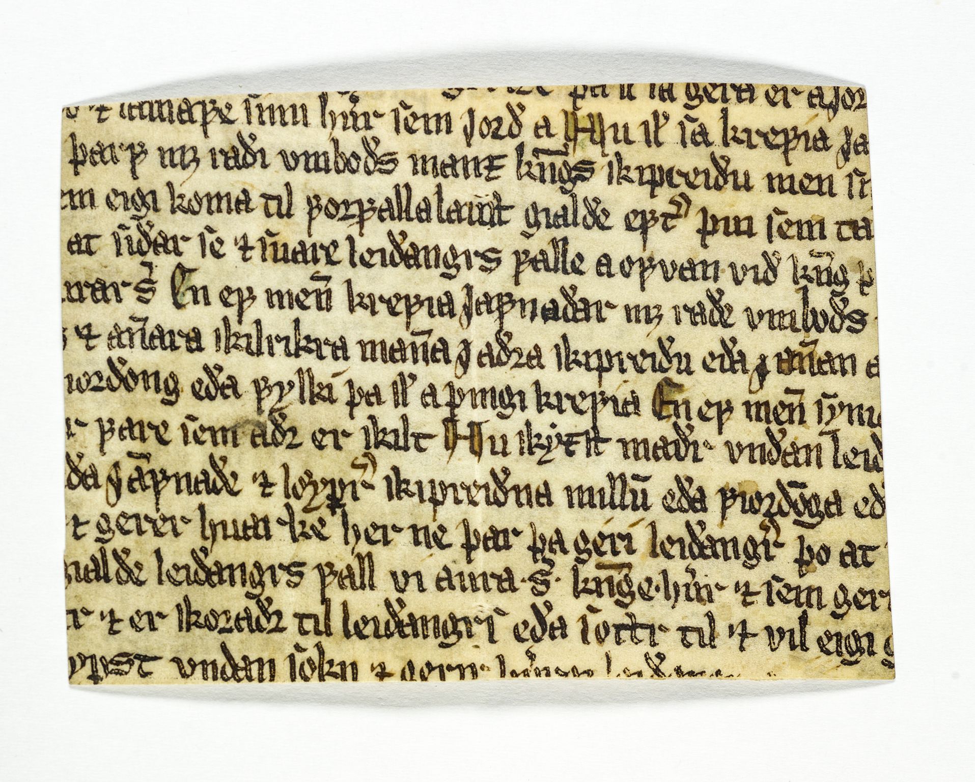 Riksarkivets diplomsamling, AV/RA-EA-5965/F26/L0004: Norrøne membranfragmenter bestand 31-50, 1100-1536, p. 130