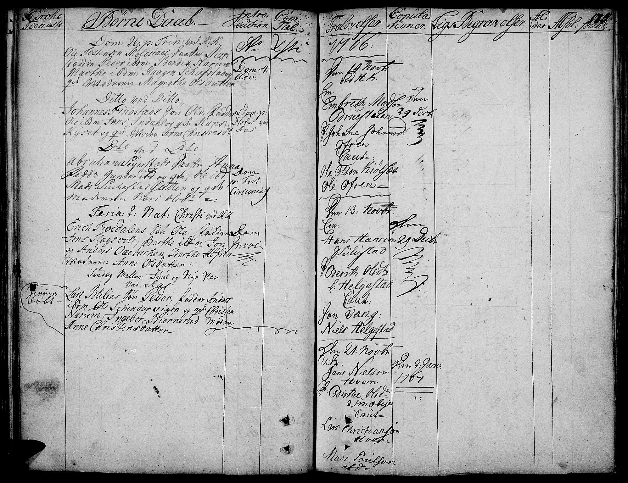Toten prestekontor, SAH/PREST-102/H/Ha/Haa/L0005: Parish register (official) no. 5, 1761-1772, p. 175
