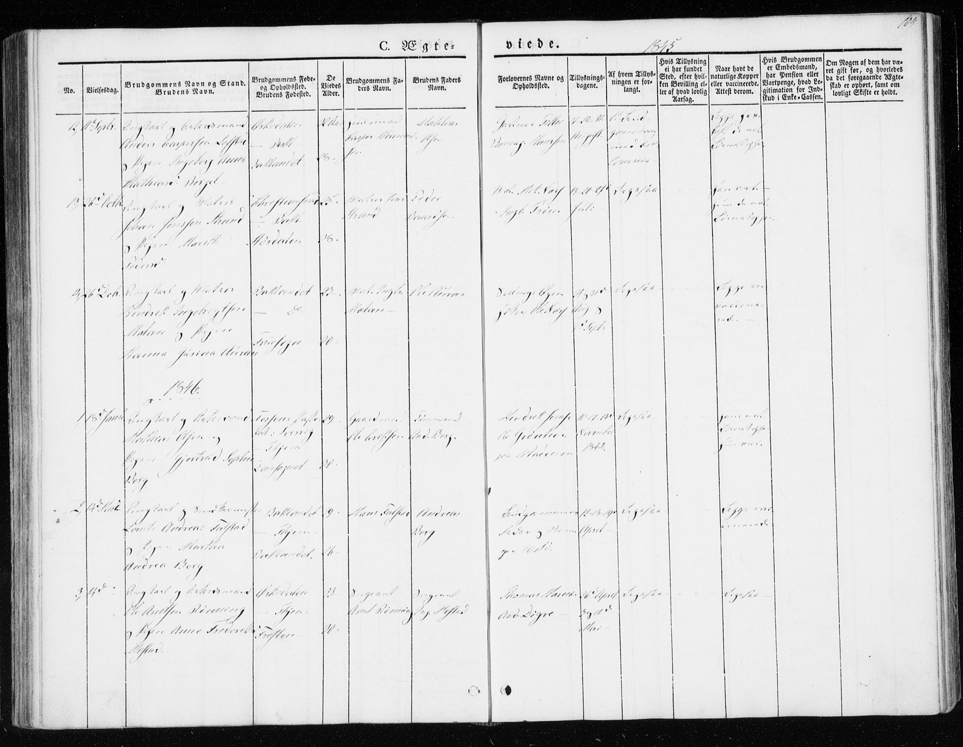 Ministerialprotokoller, klokkerbøker og fødselsregistre - Sør-Trøndelag, AV/SAT-A-1456/604/L0183: Parish register (official) no. 604A04, 1841-1850, p. 104