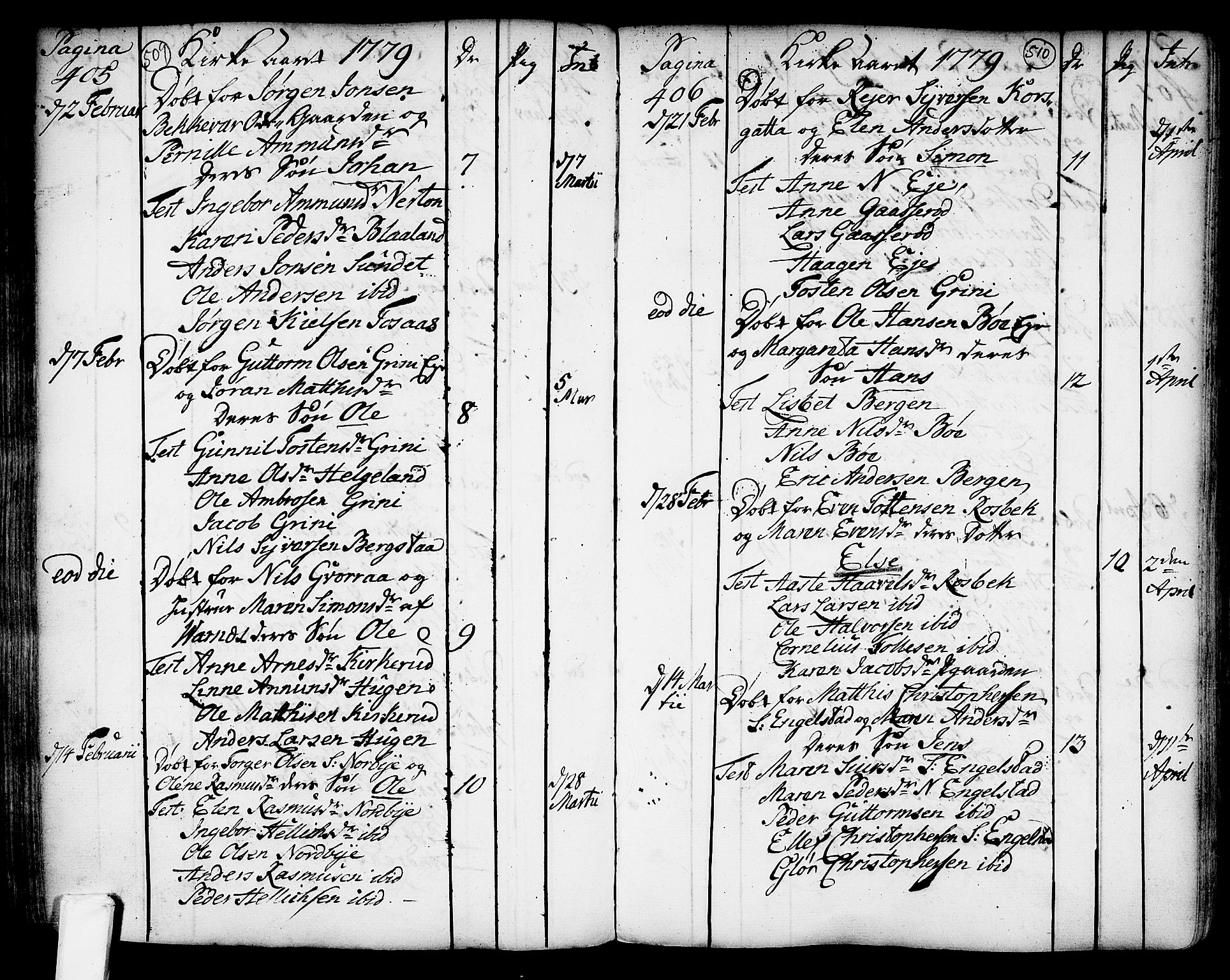 Lardal kirkebøker, AV/SAKO-A-350/F/Fa/L0003: Parish register (official) no. I 3, 1733-1815, p. 509-510