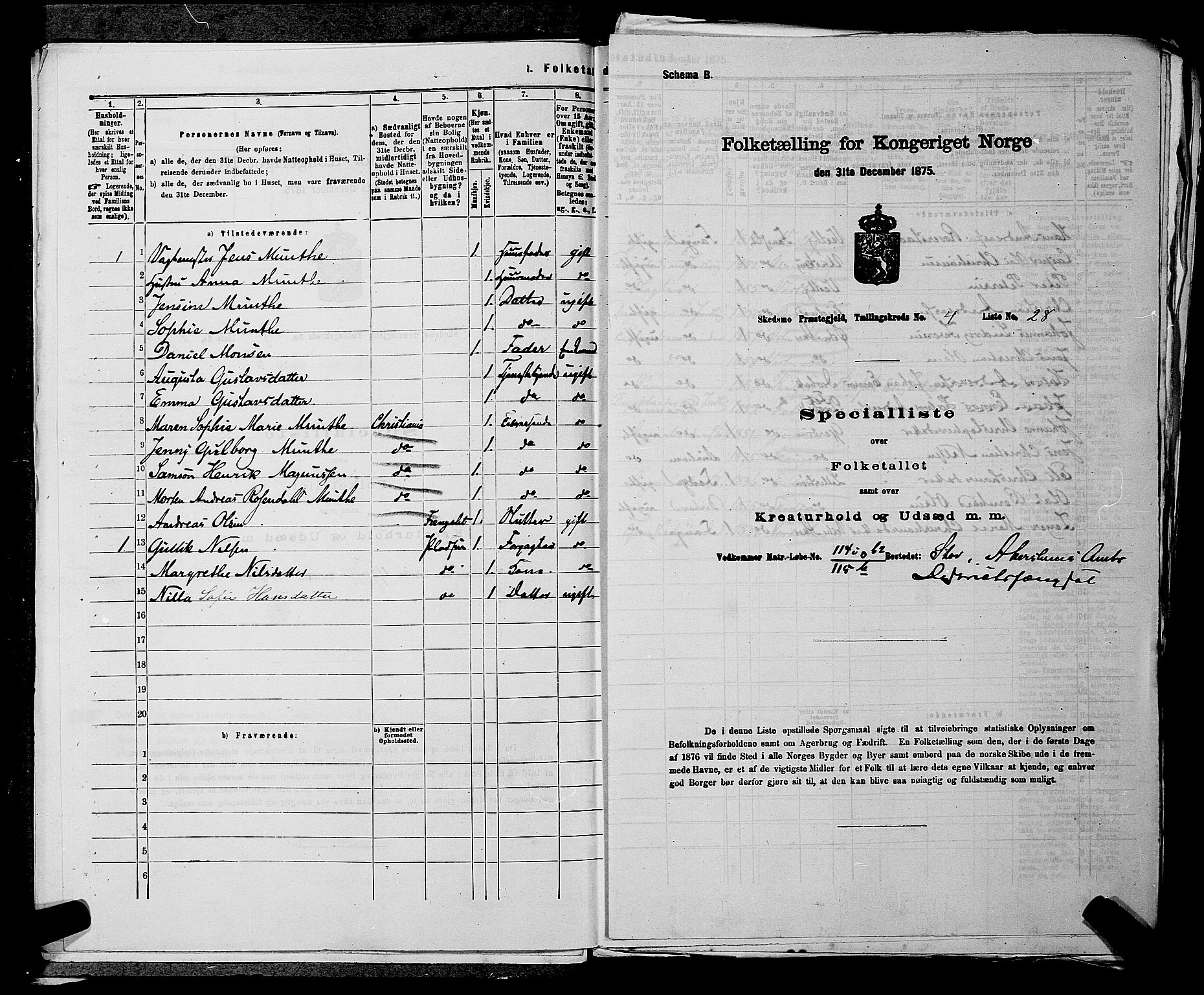 RA, 1875 census for 0231P Skedsmo, 1875, p. 565