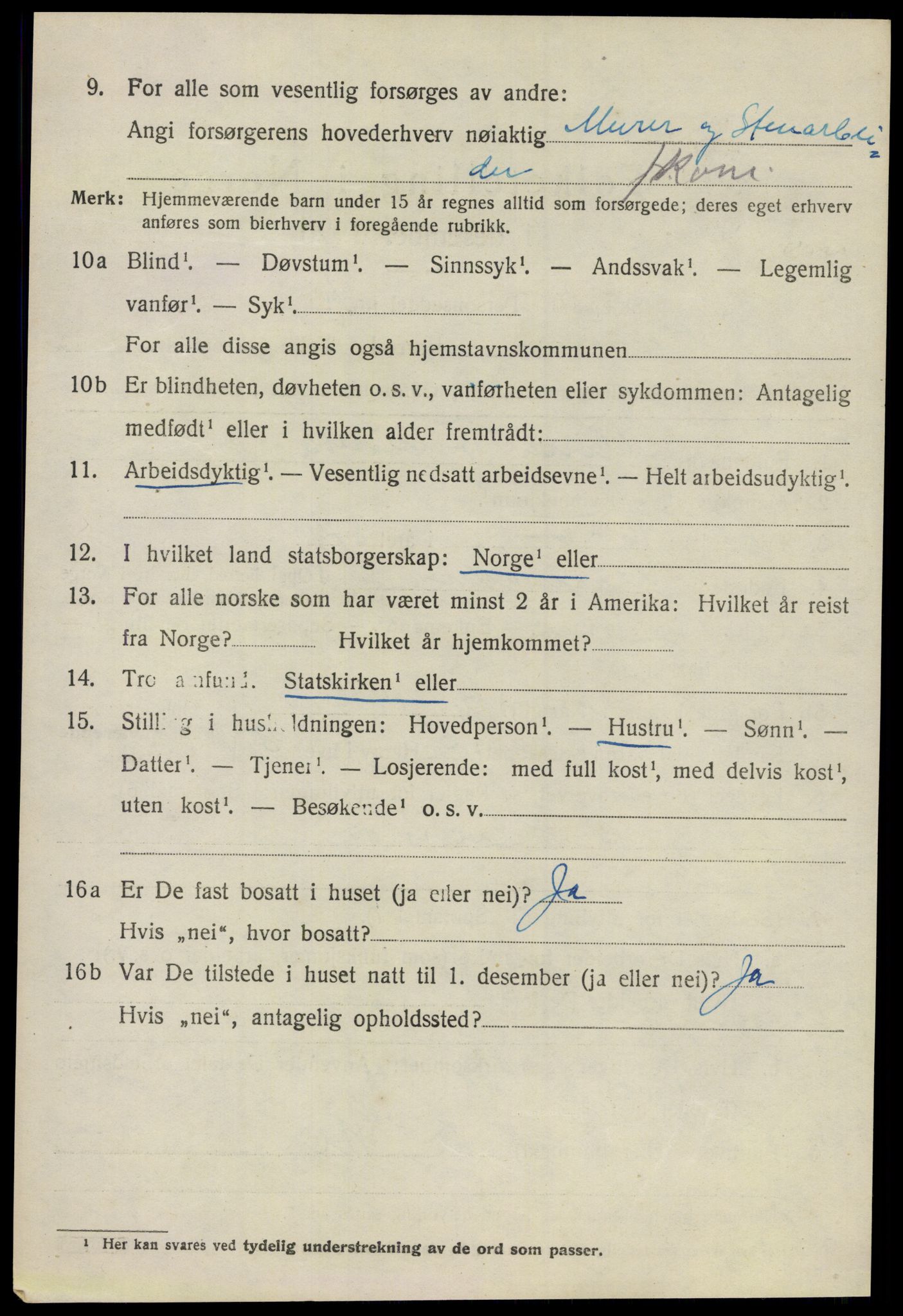 SAO, 1920 census for Ullensaker, 1920, p. 8204