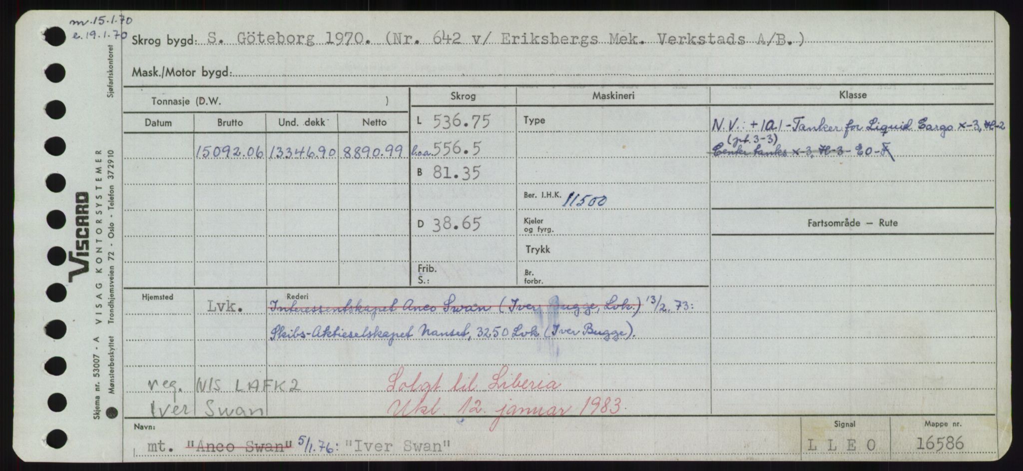 Sjøfartsdirektoratet med forløpere, Skipsmålingen, RA/S-1627/H/Hd/L0018: Fartøy, I, p. 341