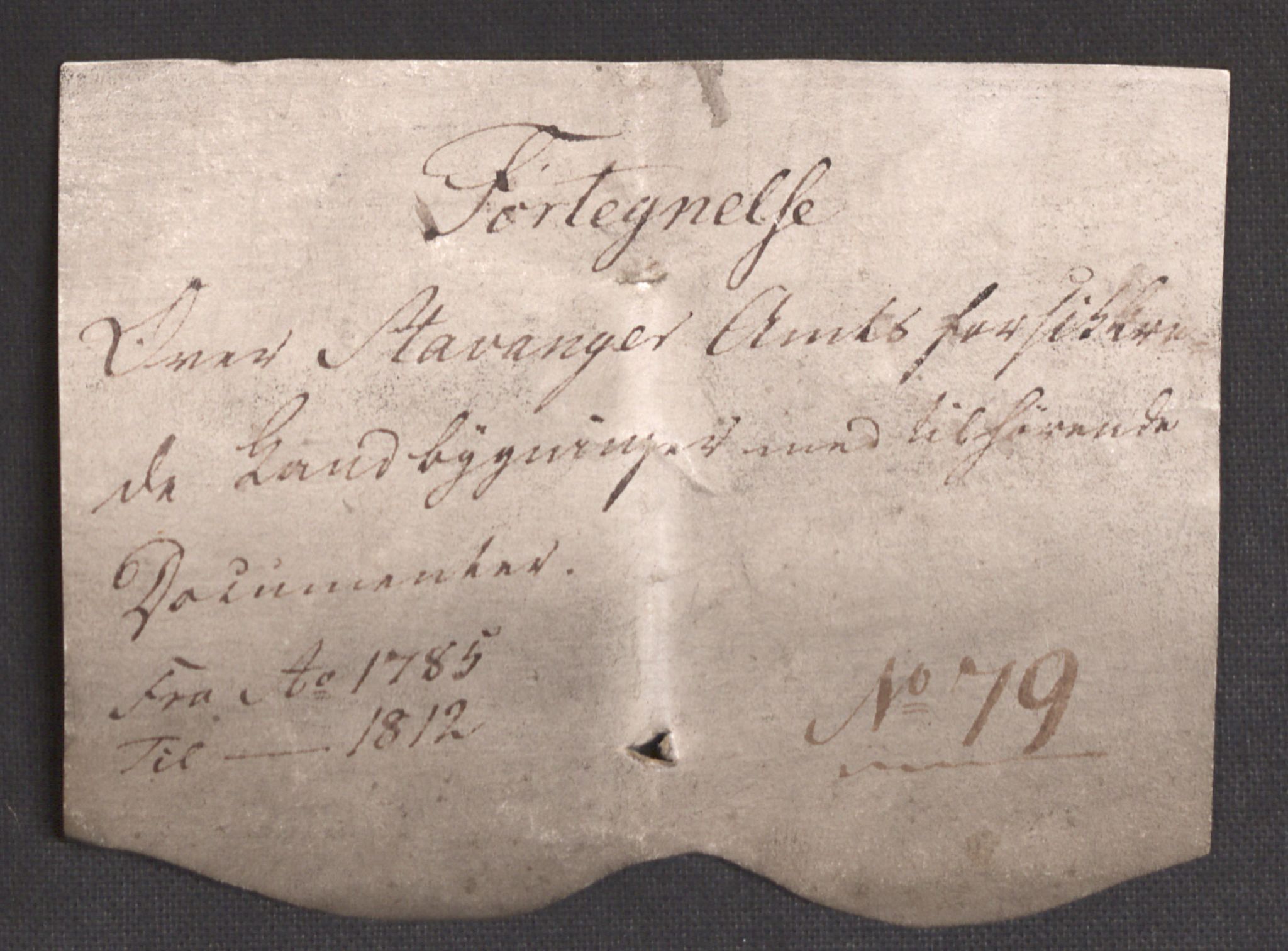 Kommersekollegiet, Brannforsikringskontoret 1767-1814, RA/EA-5458/F/Fb/L0079/0001: Stavanger amt / Registre, 1785-1811