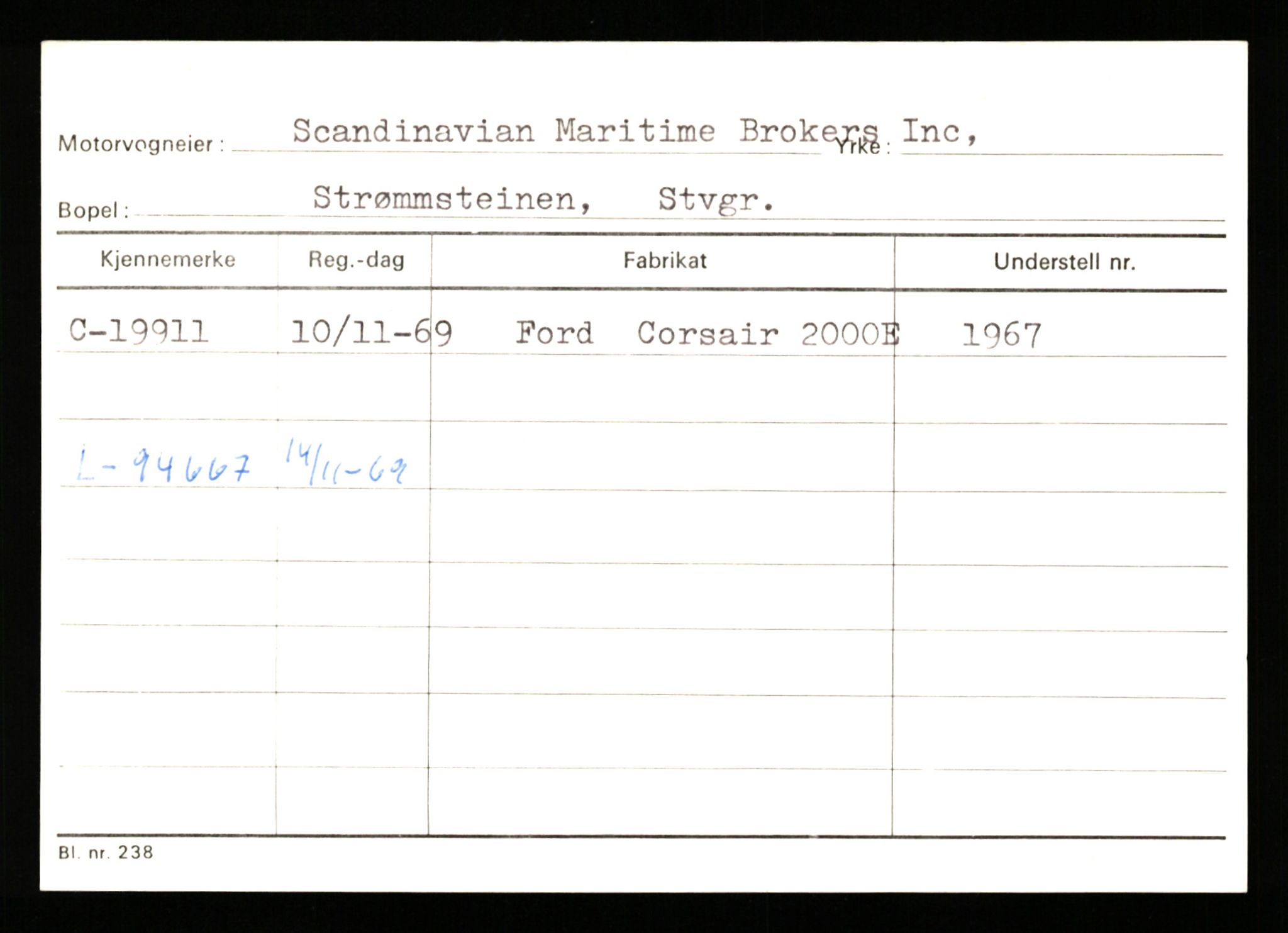 Stavanger trafikkstasjon, AV/SAST-A-101942/0/G/L0004: Registreringsnummer: 15497 - 22957, 1930-1971, p. 1946