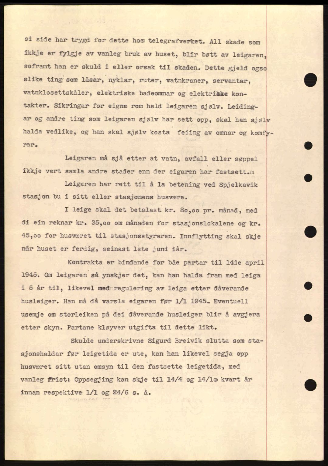 Nordre Sunnmøre sorenskriveri, SAT/A-0006/1/2/2C/2Ca: Mortgage book no. B1-6, 1938-1942, Diary no: : 655/1940