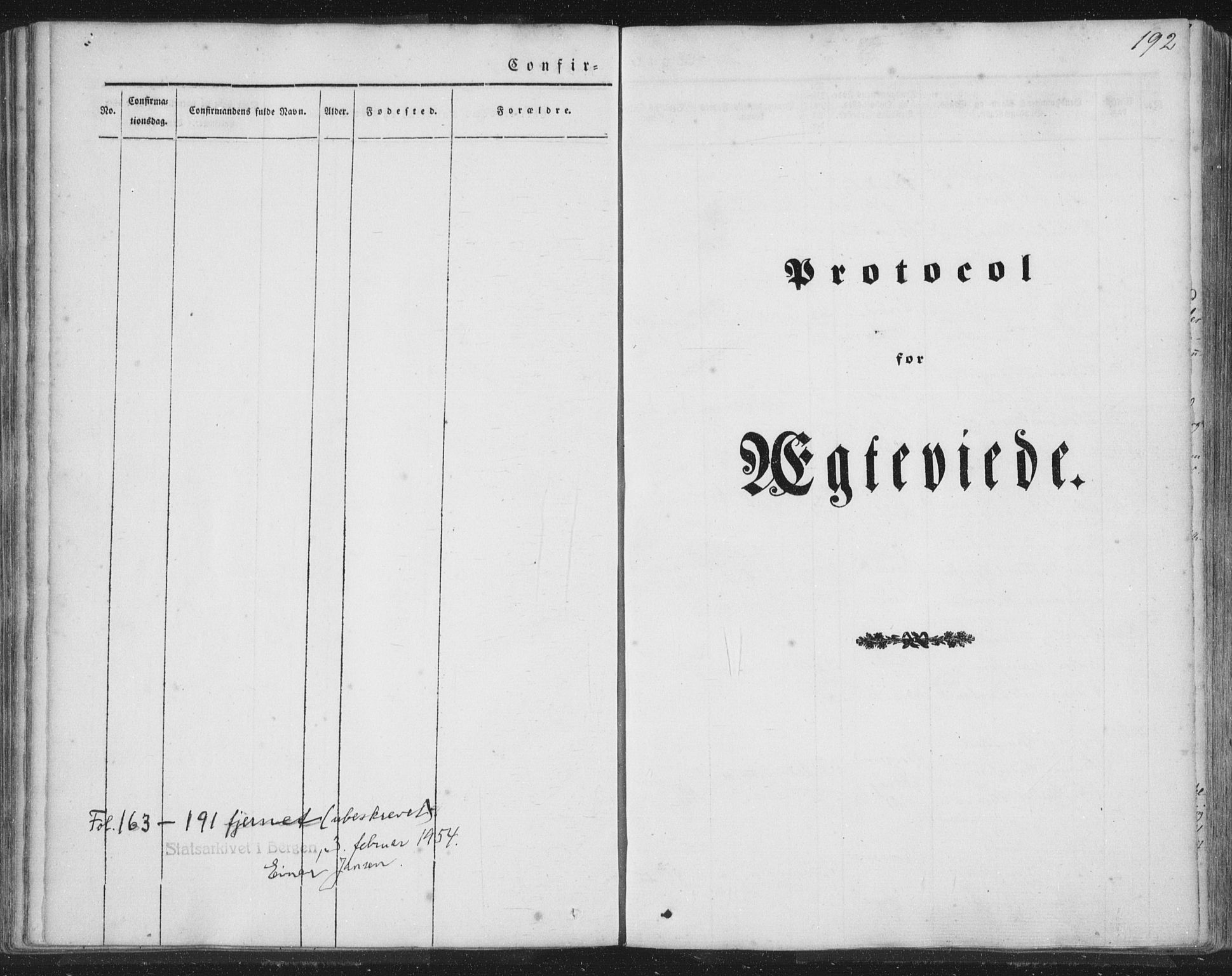 Selje sokneprestembete, AV/SAB-A-99938/H/Ha/Haa/Haaa: Parish register (official) no. A 10, 1844-1858, p. 192