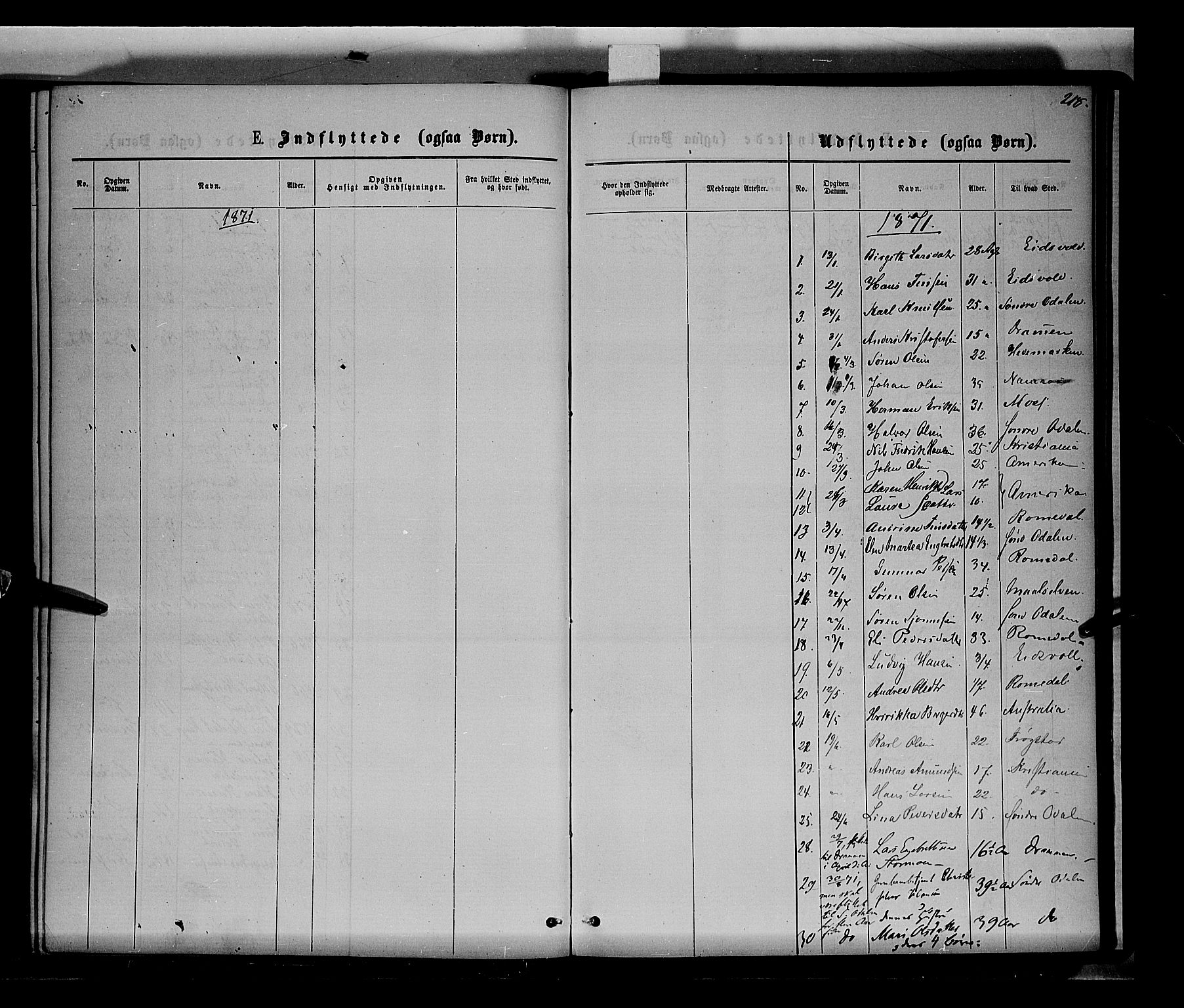 Nord-Odal prestekontor, SAH/PREST-032/H/Ha/Haa/L0004: Parish register (official) no. 4, 1866-1873, p. 218