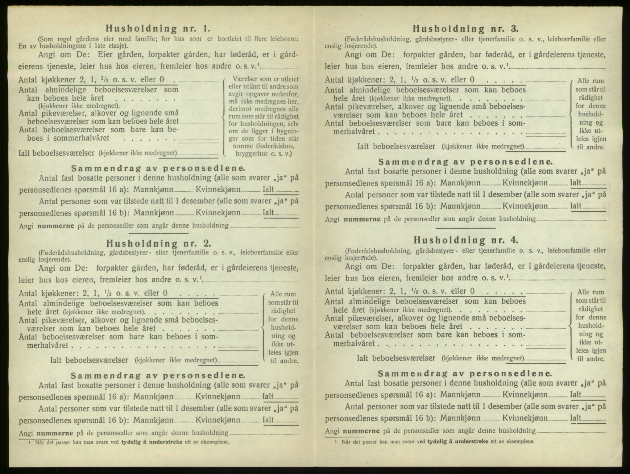 SAB, 1920 census for Ulvik, 1920, p. 48