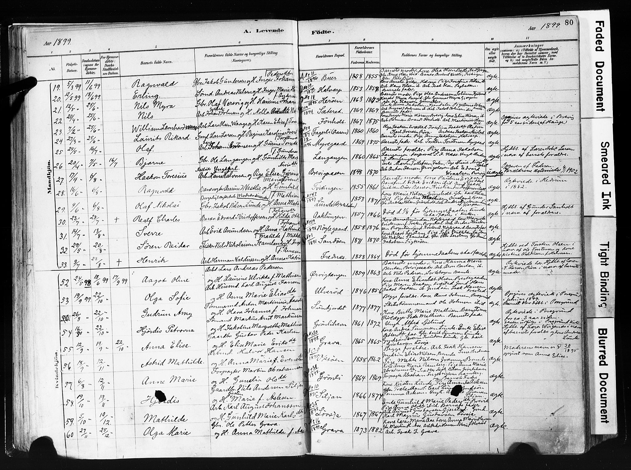 Eidanger kirkebøker, AV/SAKO-A-261/F/Fa/L0012: Parish register (official) no. 12, 1879-1900, p. 80