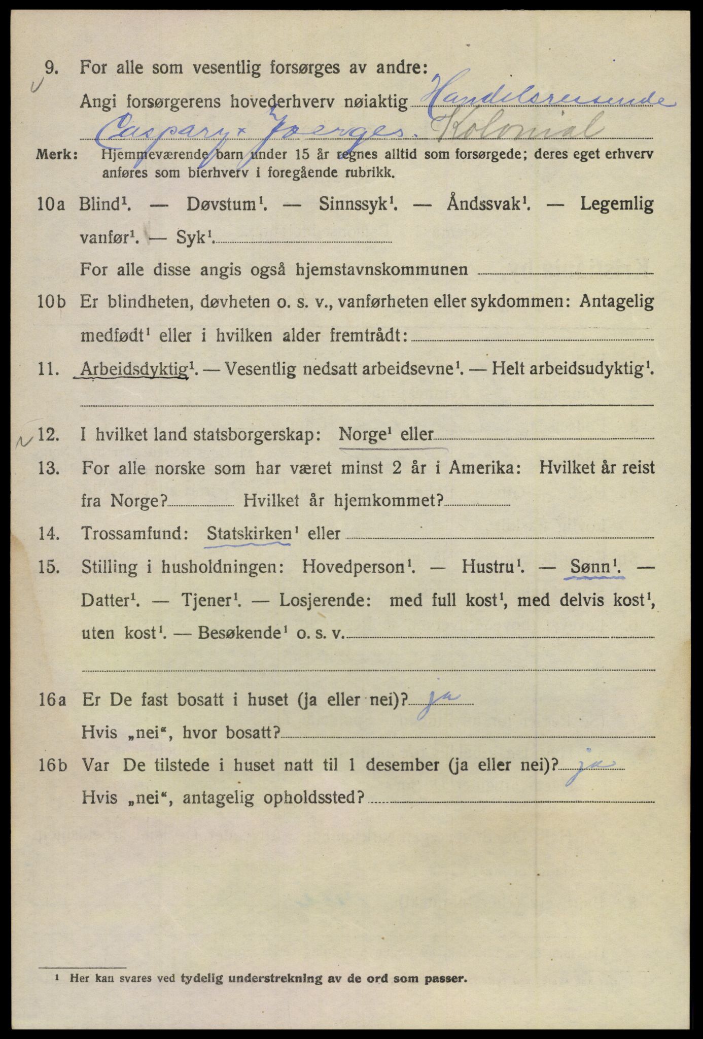 SAO, 1920 census for Kristiania, 1920, p. 647138