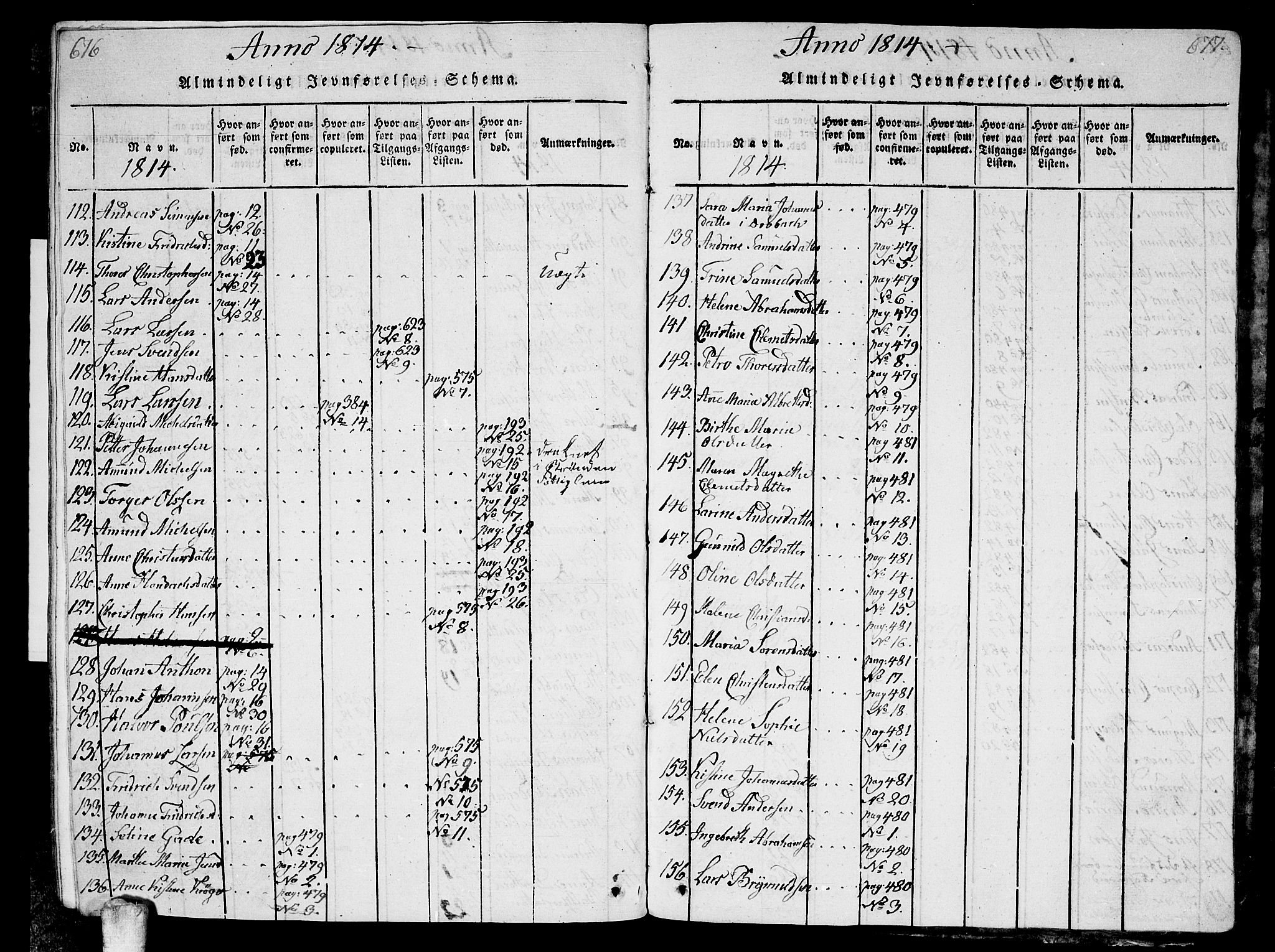 Ås prestekontor Kirkebøker, AV/SAO-A-10894/G/Ga/L0001: Parish register (copy) no. I 1, 1814-1820, p. 676-677