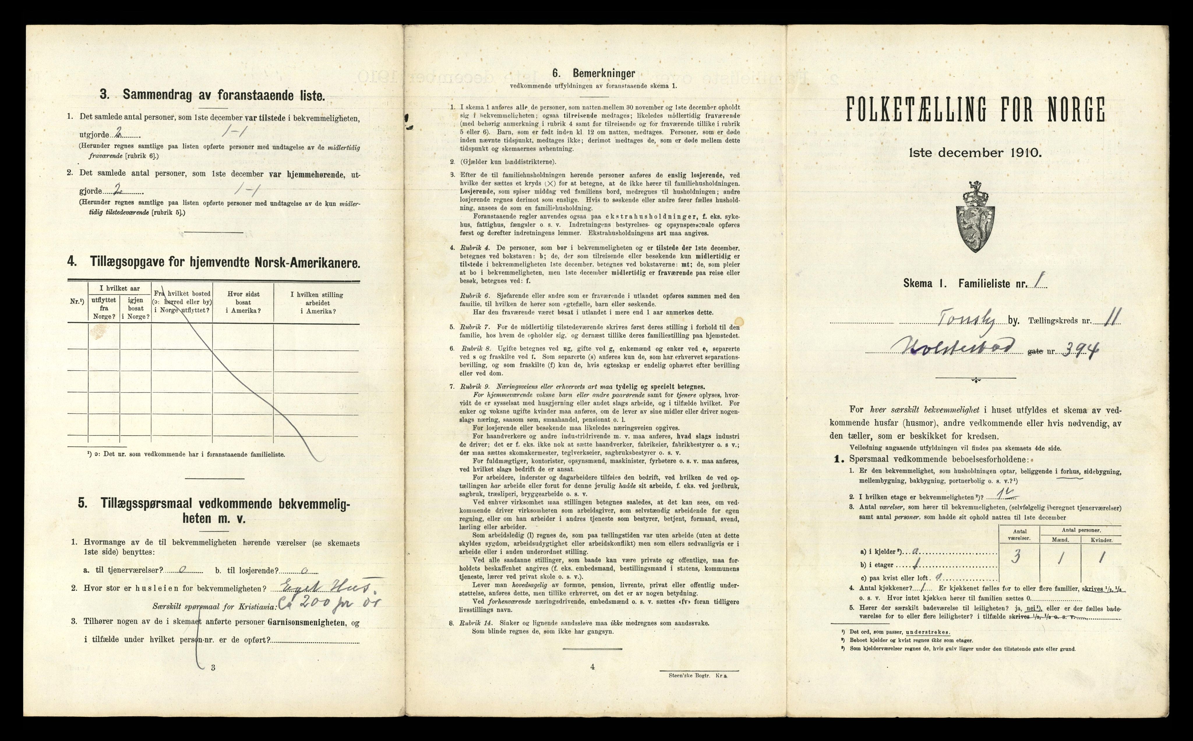 RA, 1910 census for Tønsberg, 1910, p. 5045