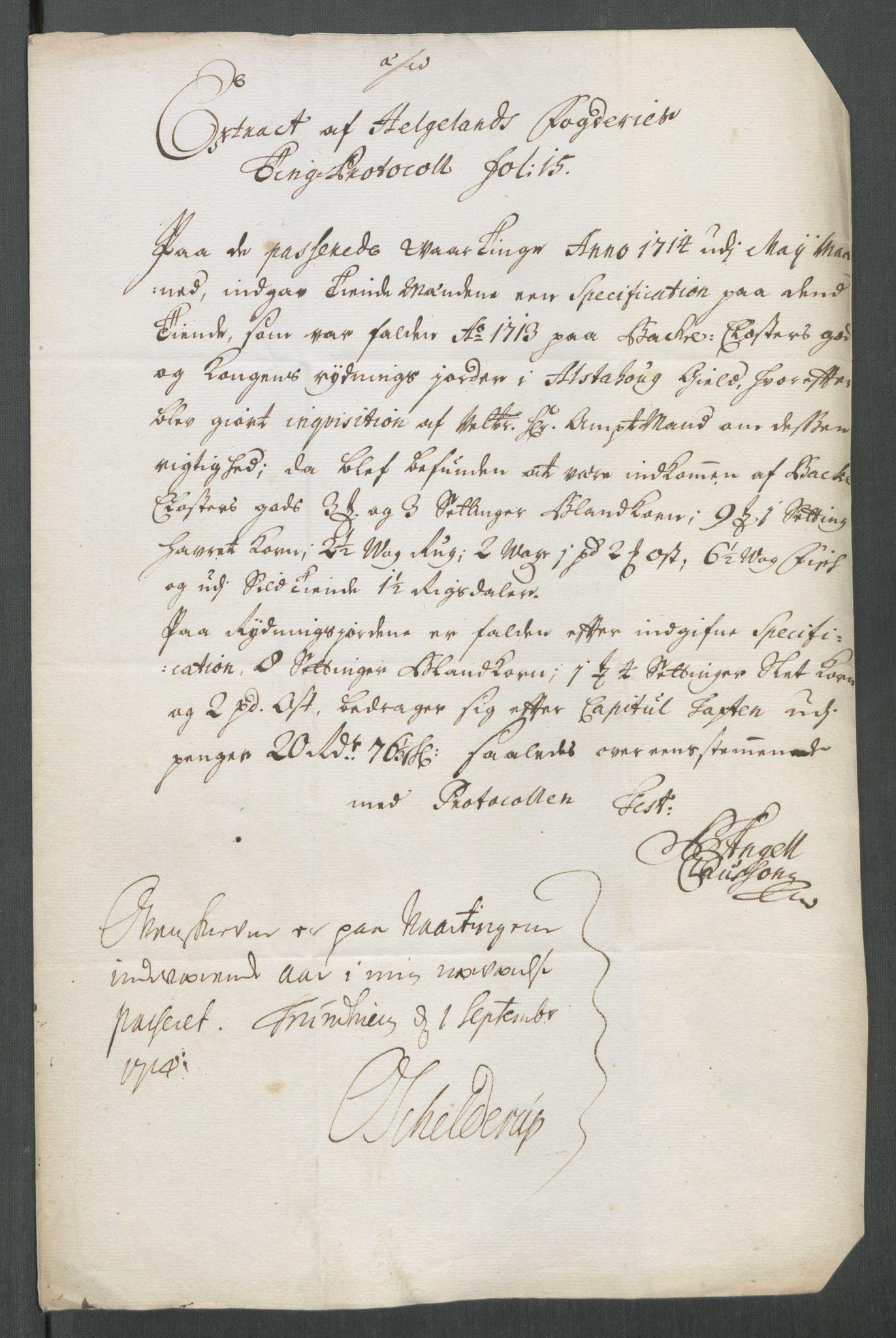 Rentekammeret inntil 1814, Reviderte regnskaper, Fogderegnskap, AV/RA-EA-4092/R65/L4512: Fogderegnskap Helgeland, 1712-1713, p. 401