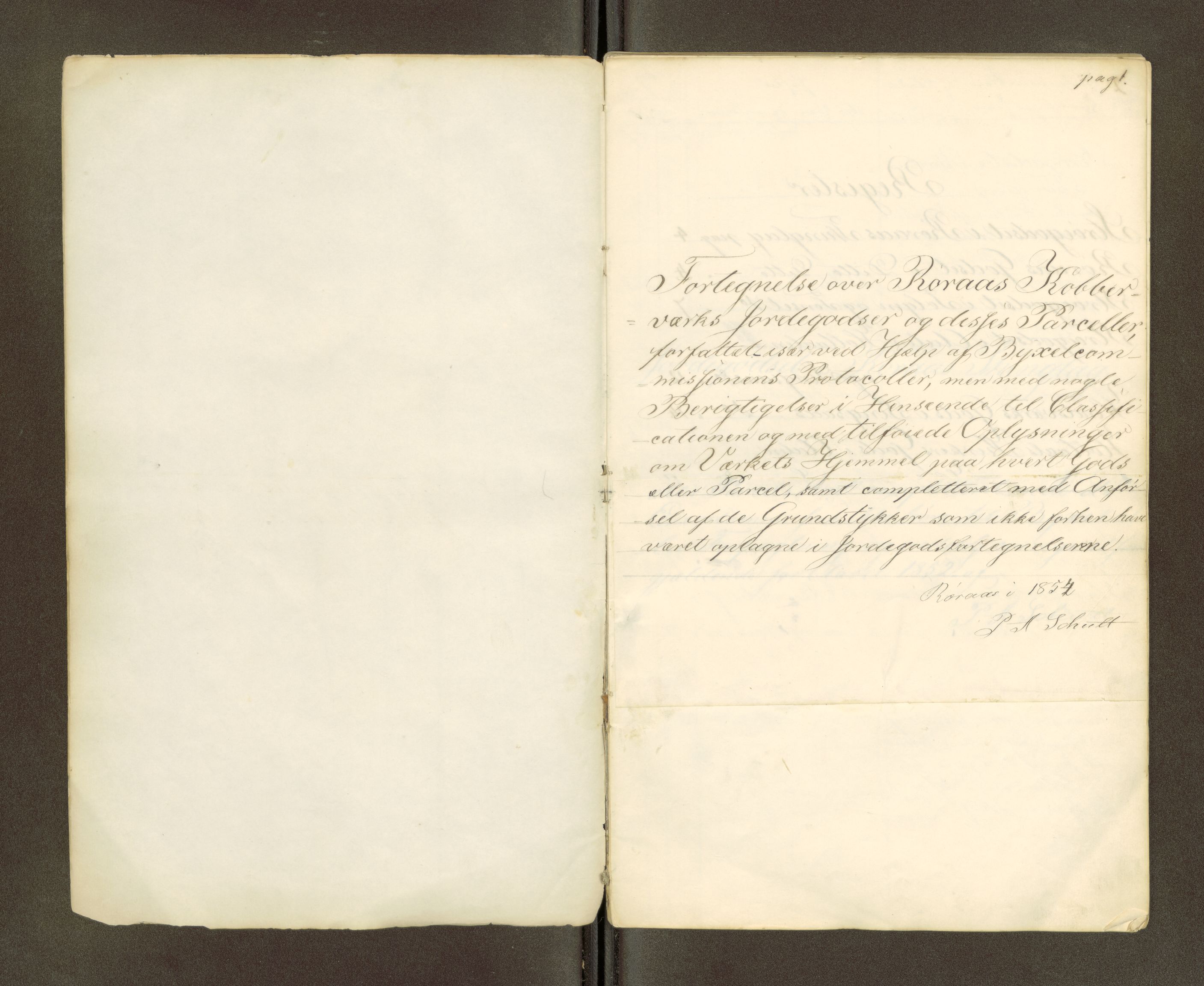 Røros kobberverk, AV/SAT-PA-0211/1/16/16A2/L0006: Jordegodset i det hele vedkommende, 1854-1895, p. 3