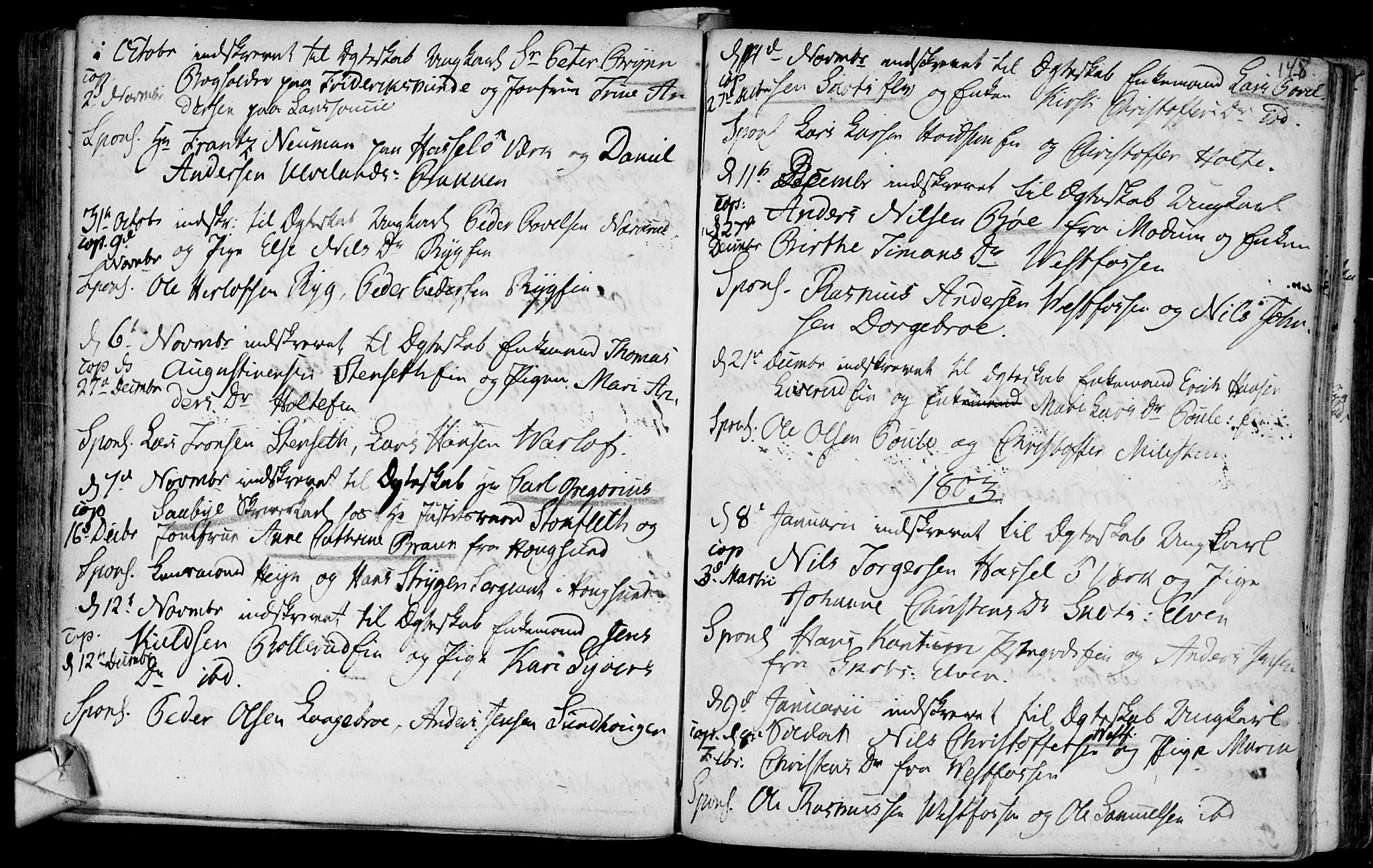 Eiker kirkebøker, AV/SAKO-A-4/F/Fa/L0007: Parish register (official) no. I 7 /1, 1733-1808, p. 148