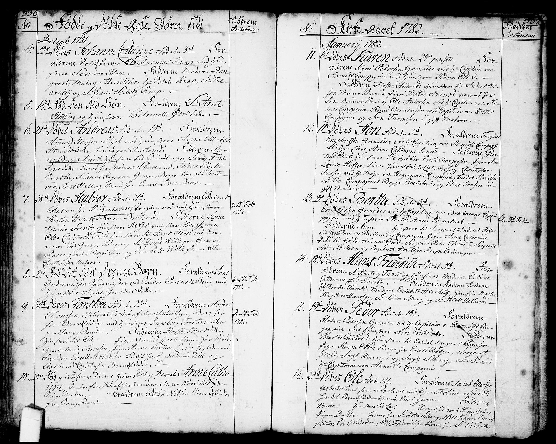Halden prestekontor Kirkebøker, SAO/A-10909/F/Fa/L0001: Parish register (official) no. I 1, 1758-1791, p. 336-337