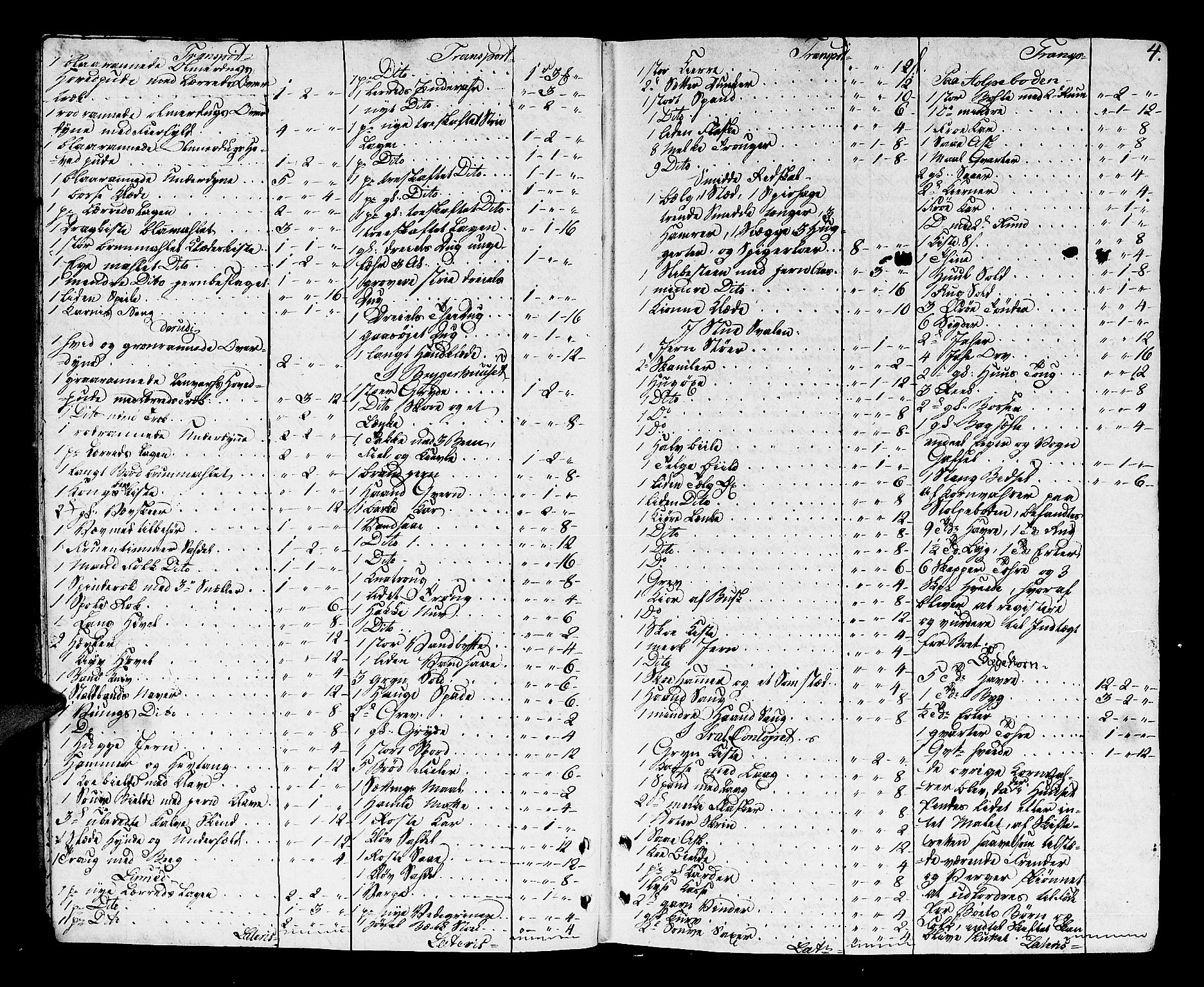 Lier, Røyken og Hurum sorenskriveri, AV/SAKO-A-89/H/Hc/L0008: Skifteprotokoll, 1799-1805, p. 3b-4a