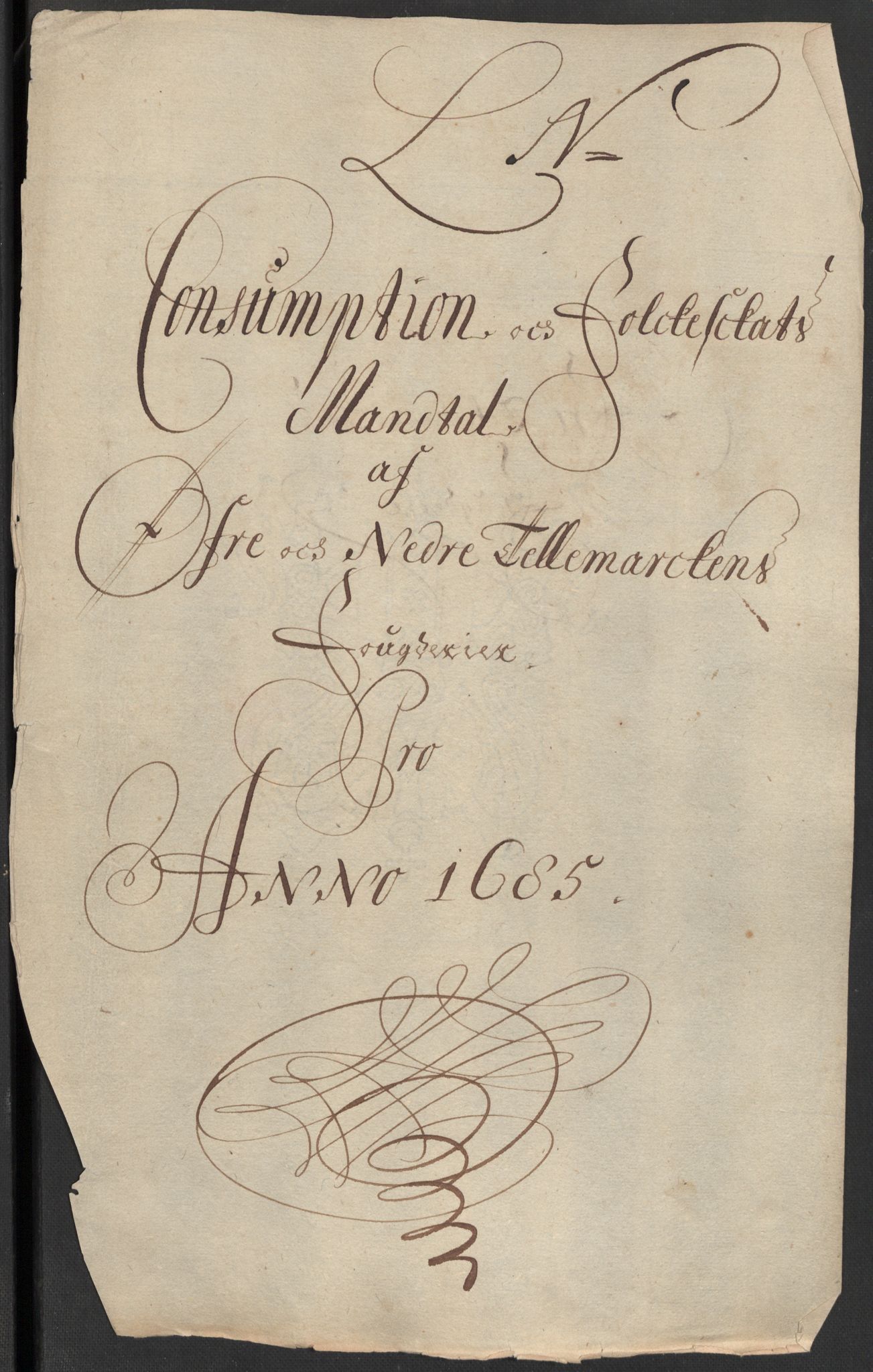 Rentekammeret inntil 1814, Reviderte regnskaper, Fogderegnskap, RA/EA-4092/R35/L2082: Fogderegnskap Øvre og Nedre Telemark, 1685, p. 349