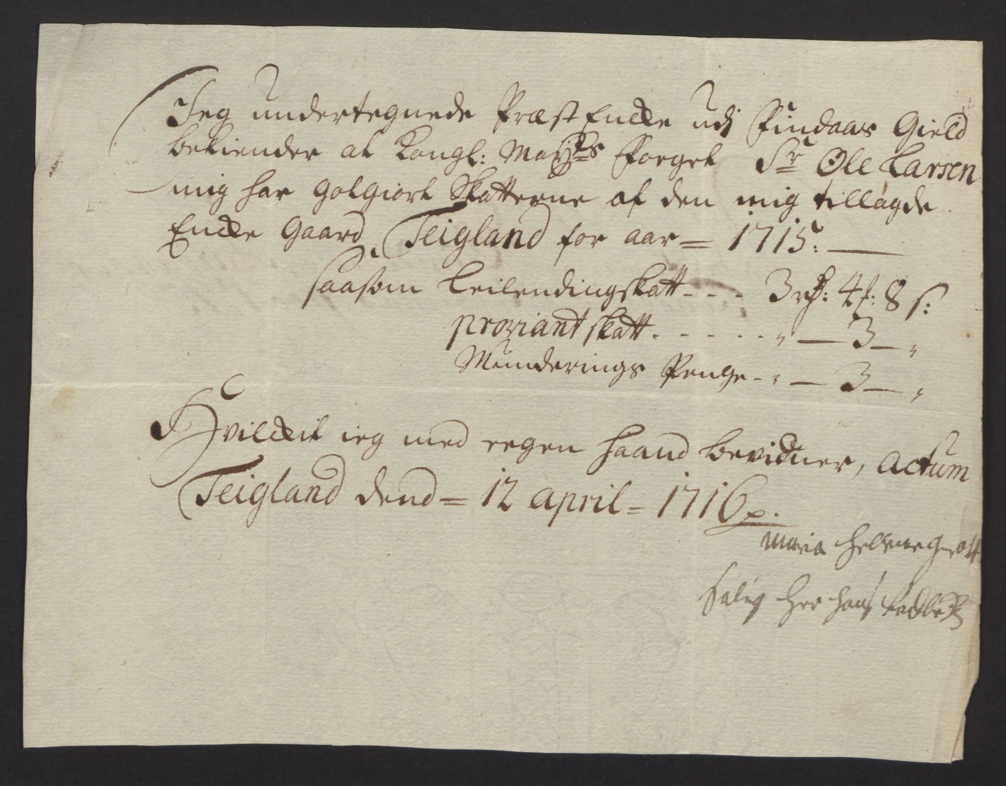 Rentekammeret inntil 1814, Reviderte regnskaper, Fogderegnskap, AV/RA-EA-4092/R48/L2991: Fogderegnskap Sunnhordland og Hardanger, 1715, p. 408